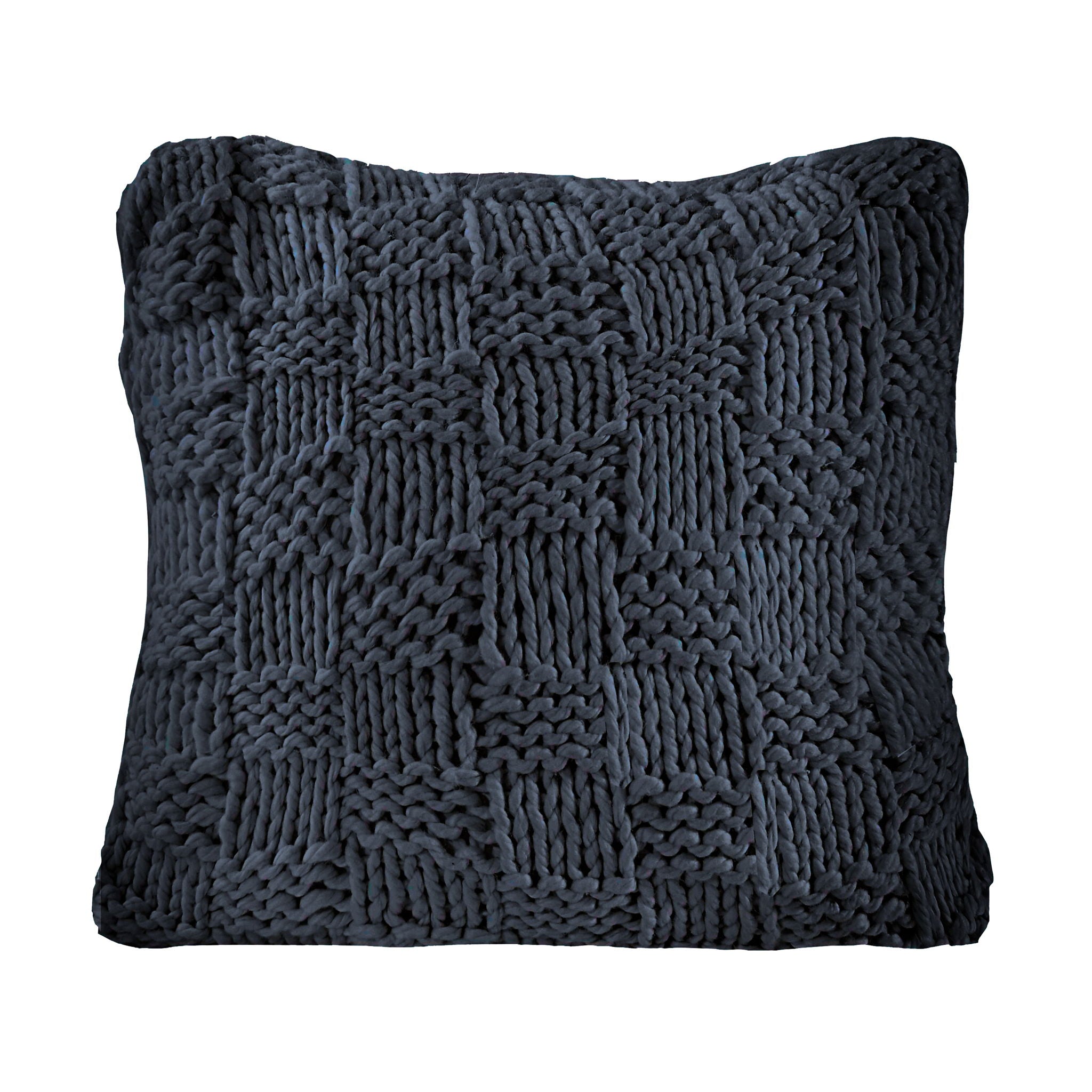 Chess Knit - Euro Sham - Navy