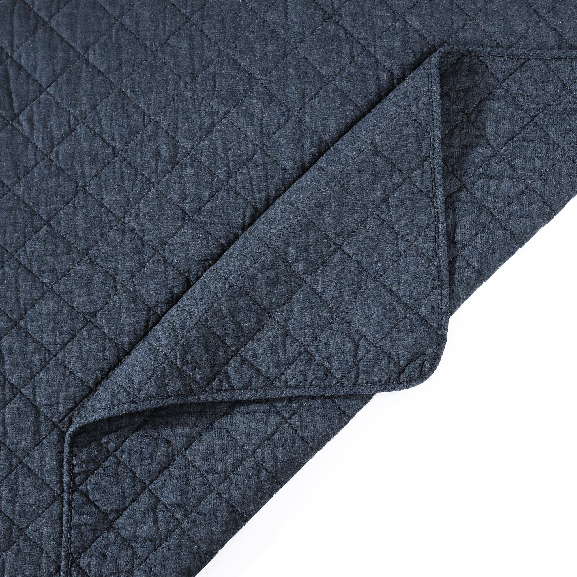 Cotton Comfort - Full/Queen Quilt Set (Set of 3) - Navy