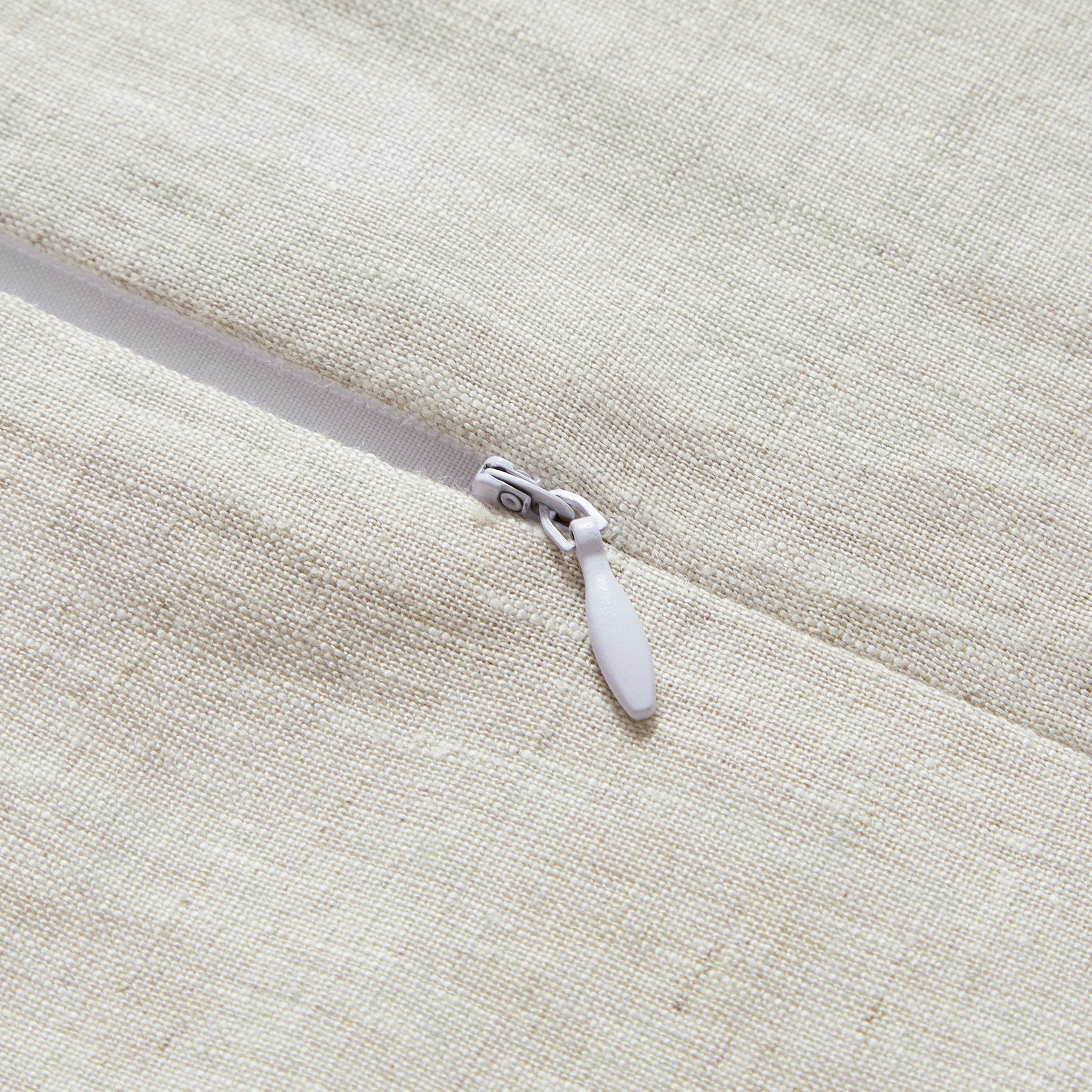 100% French Flax Linen - Queen Duvet Cover Set (Set of 3) - Natural