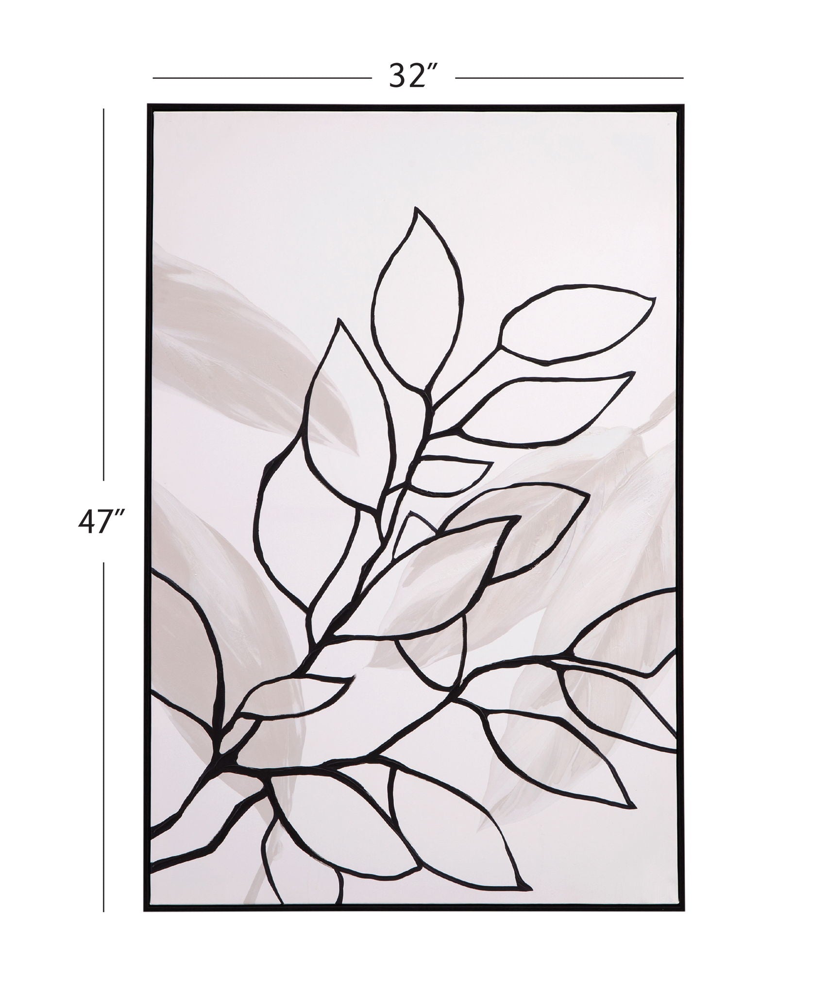 Harmony II Canvas Art - White / Black