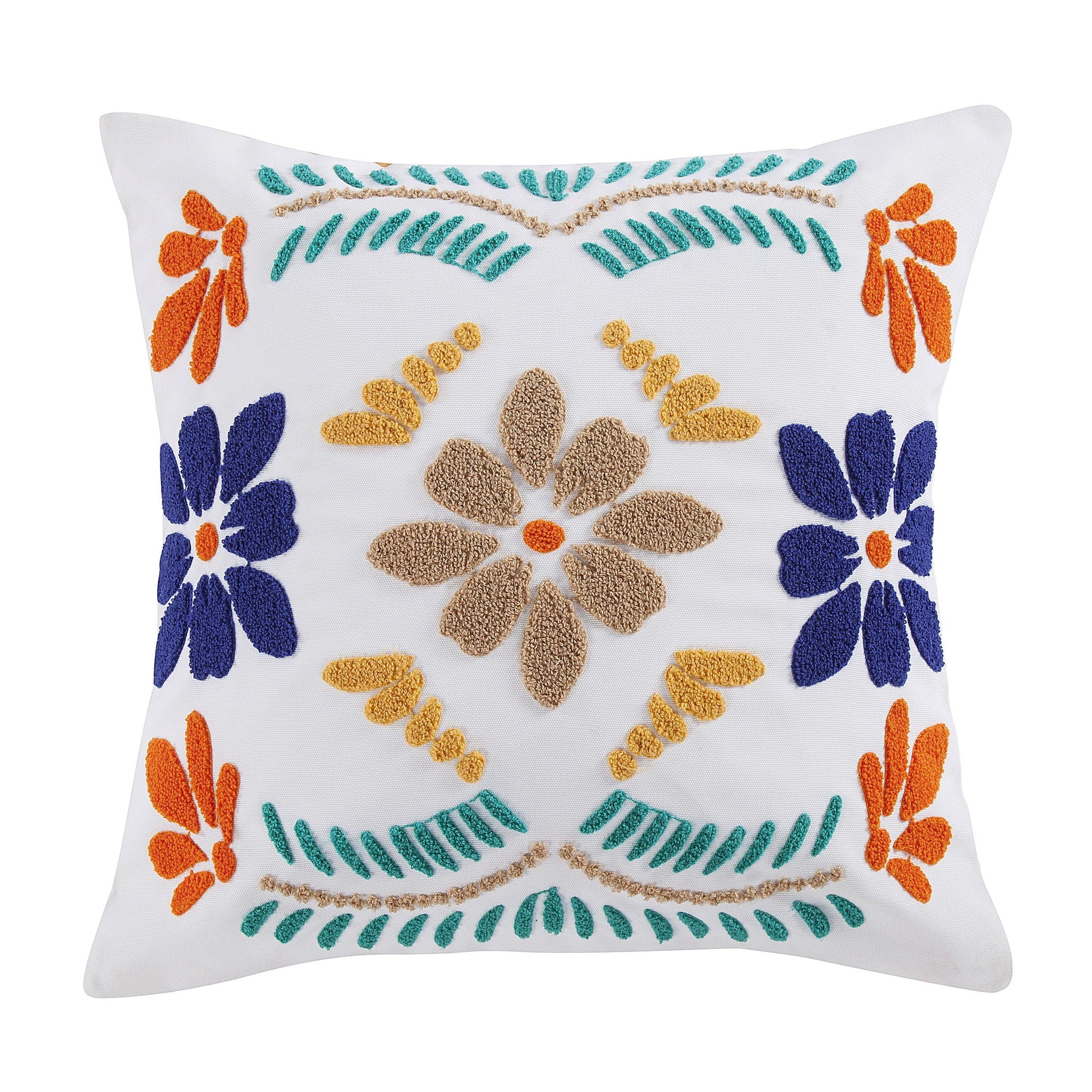 Outdoor Pillow - Bonita Indoor/Outdoor Pillow 2 Per Carton - Turquoise / Yellow