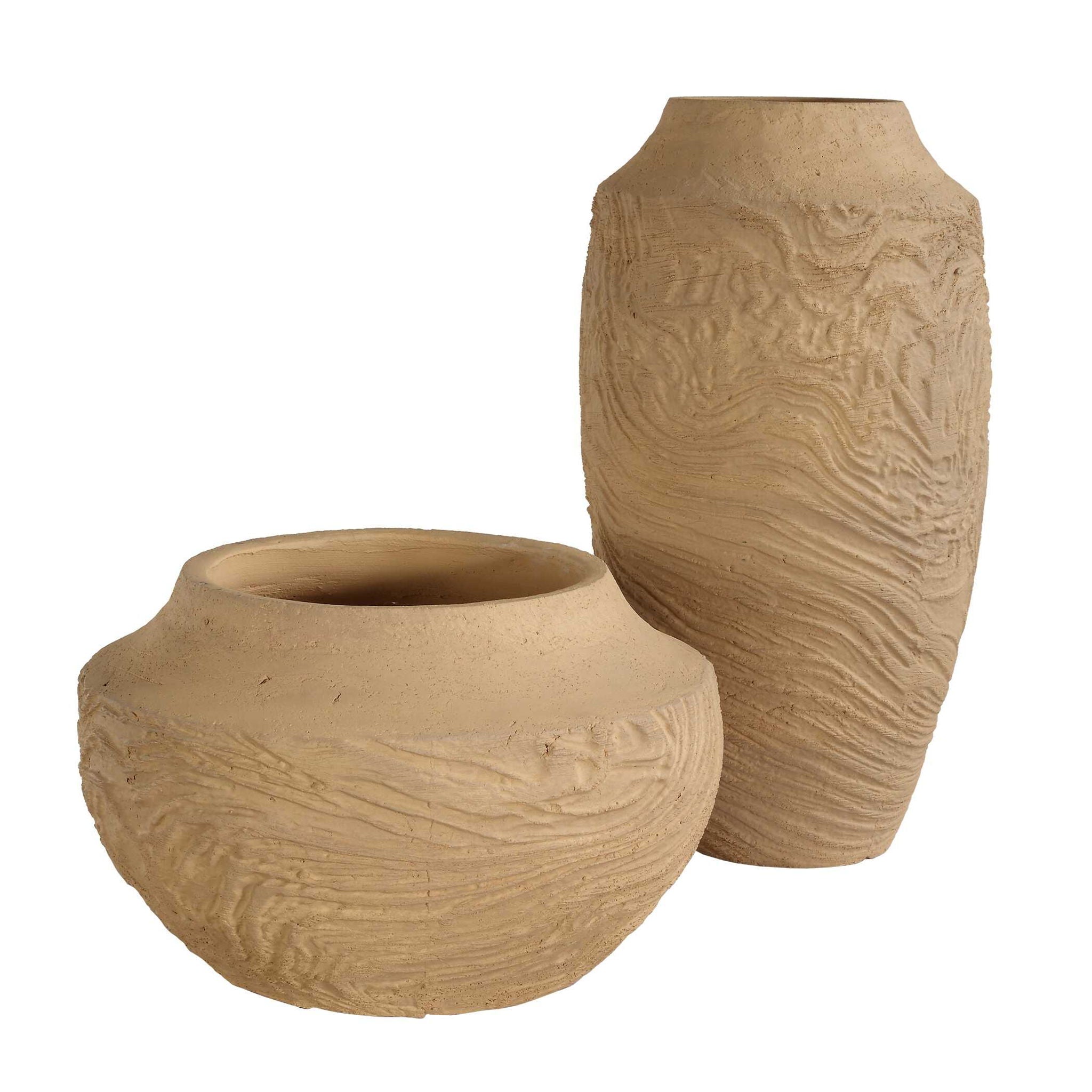 Sandstone Flow - Terracotta Vase