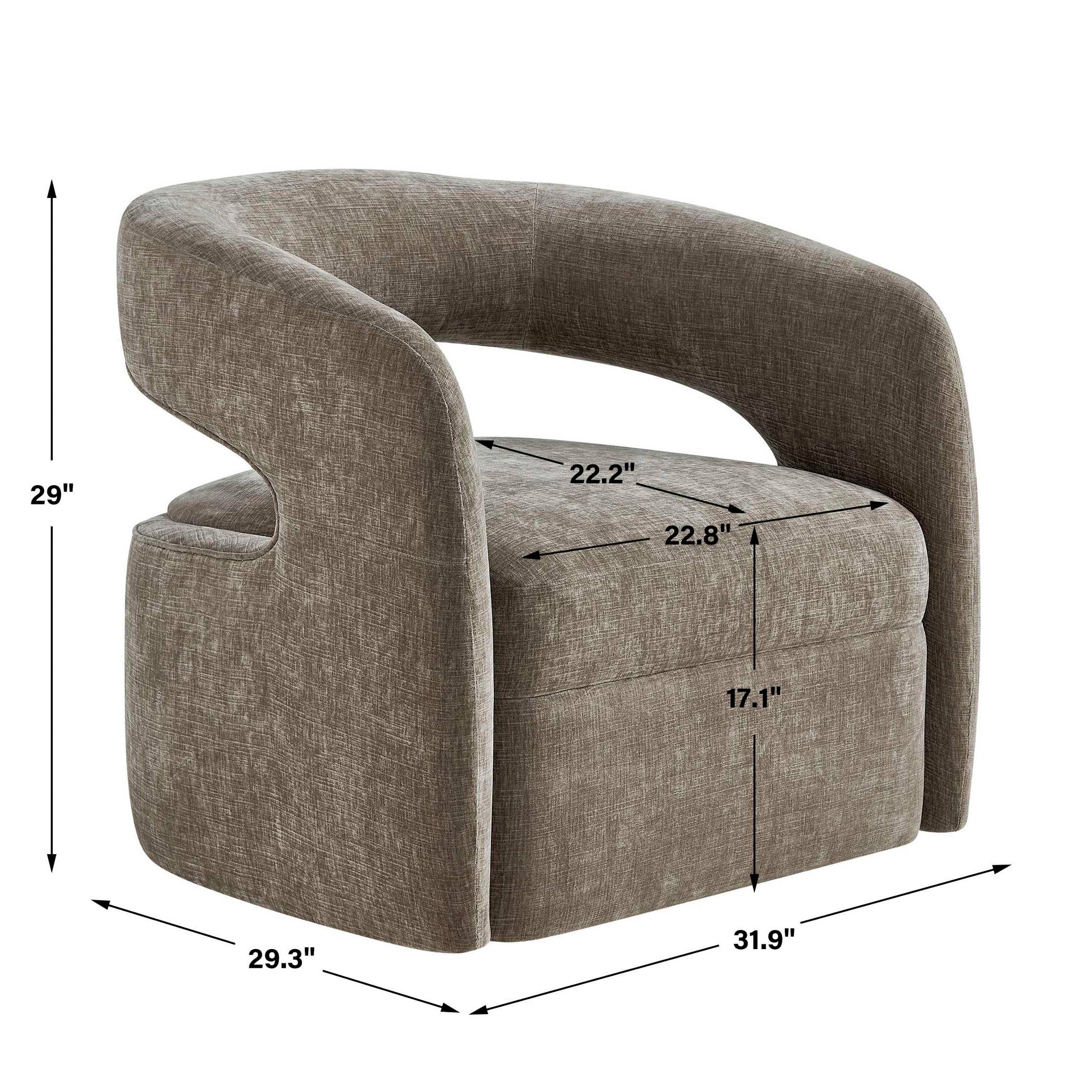 Breis - Swivel Barrel Chair - Gray