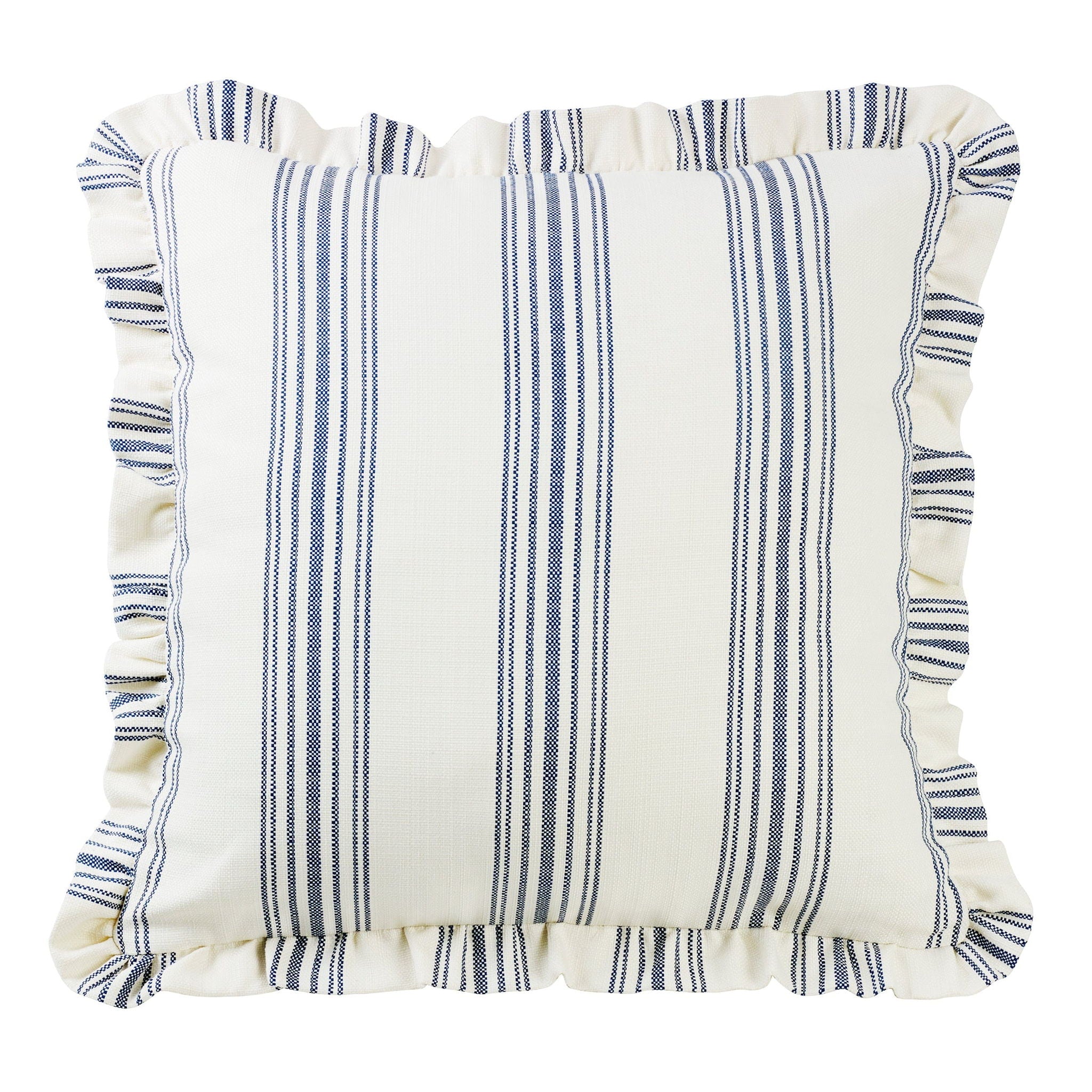 Prescott - Ruffled Euro Sham - Navy