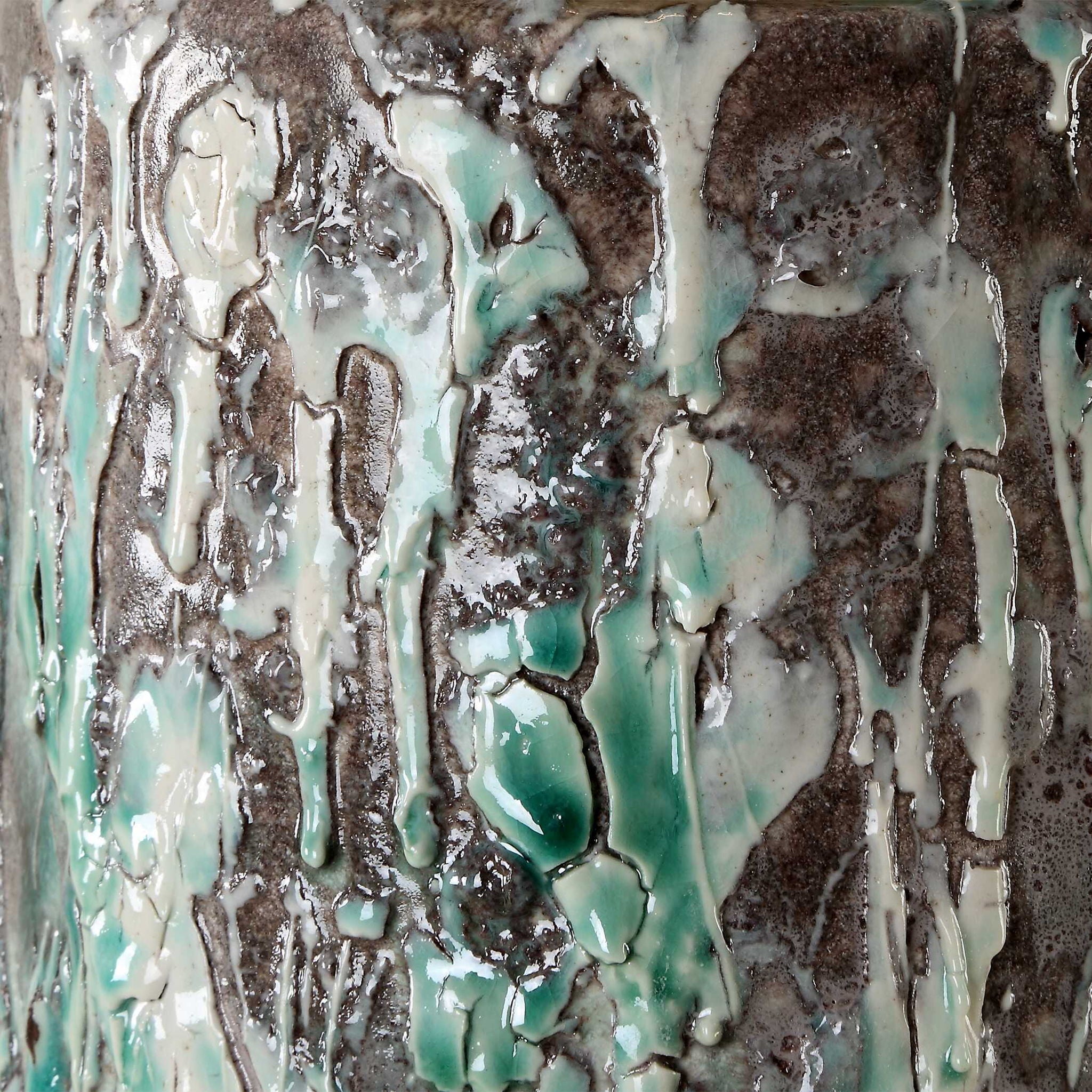 Meltdown - Ivory Teal Table Lamp