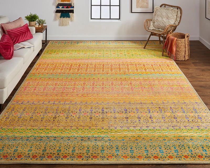 LATHAM Collection - 6629F Yellow/Multi