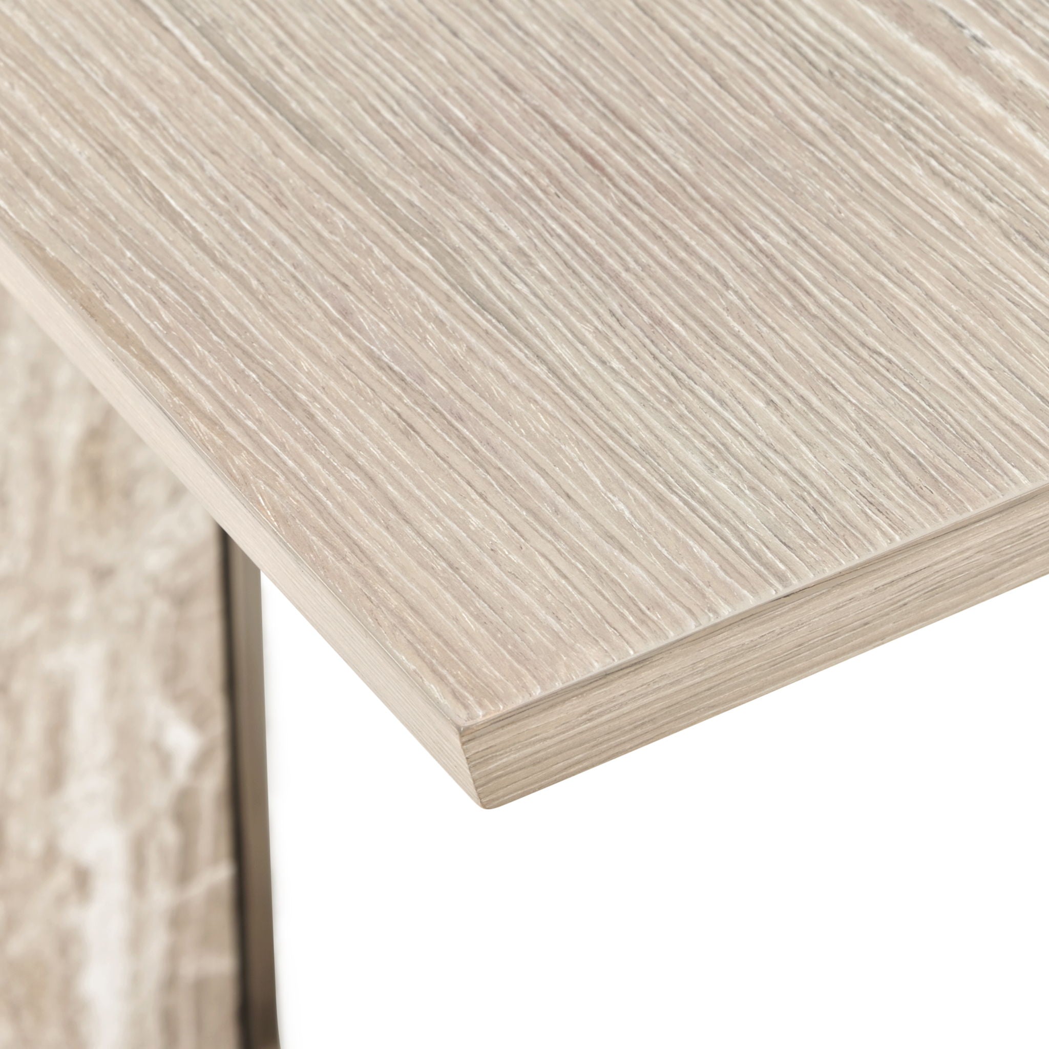 Lotus Bay - C-Shaped Accent Table - Sand