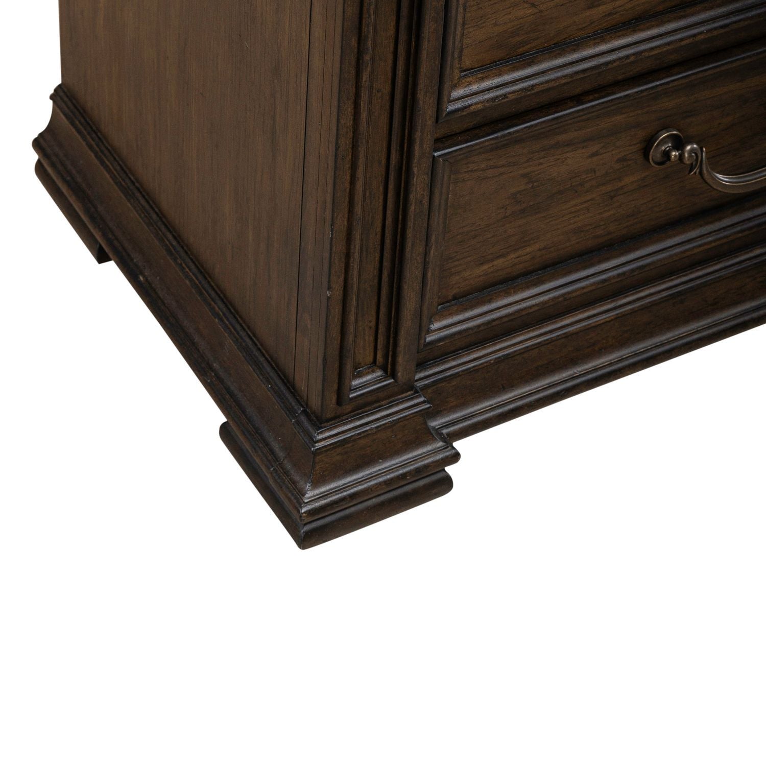 Providence Park - Nightstand With Charging Station - Chateau Brown