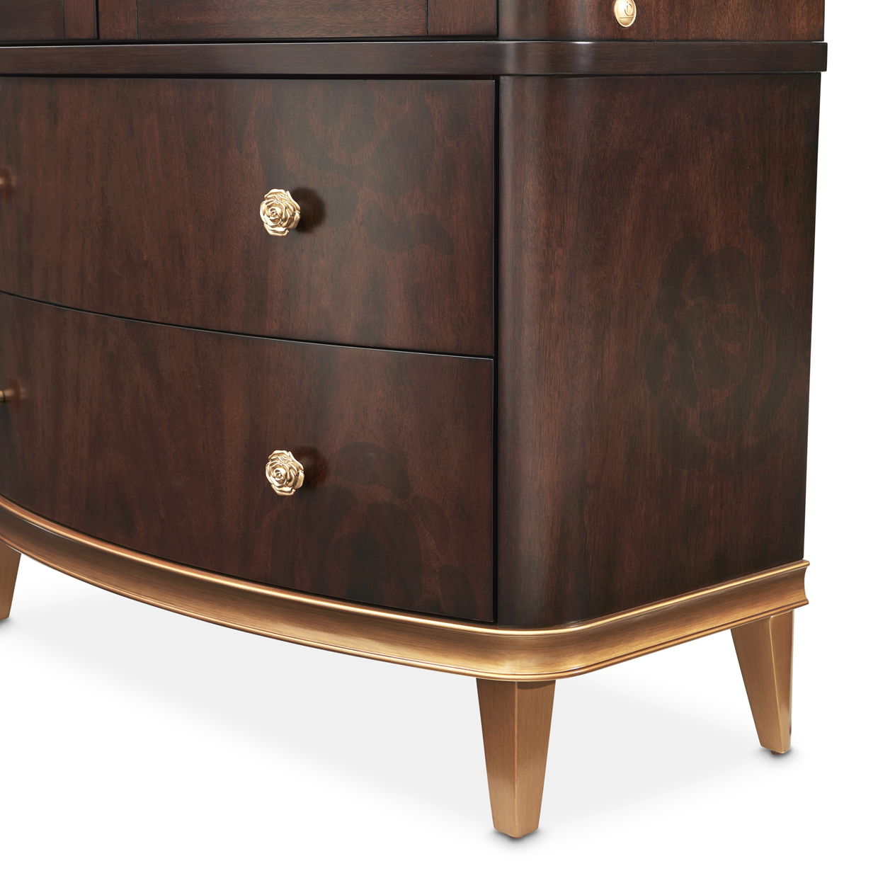 Camellia Field - Display Cabinet - Dark Brown