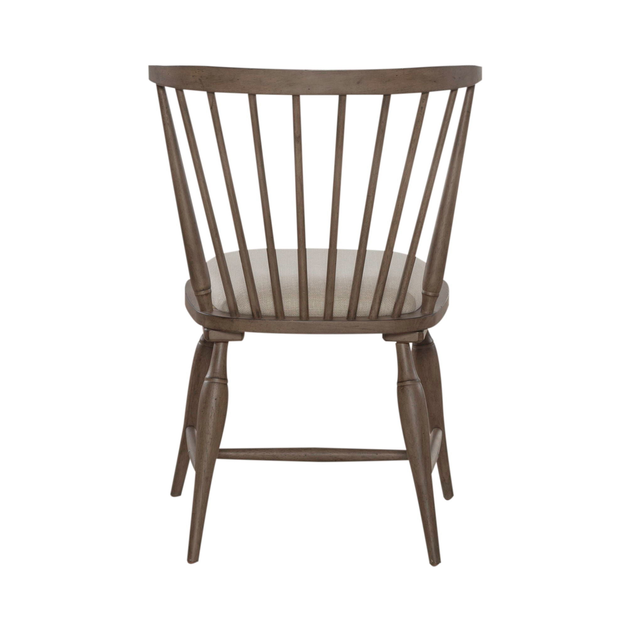 Americana Farmhouse - Upholstered Seat Windsor Chair - Dusty Taupe