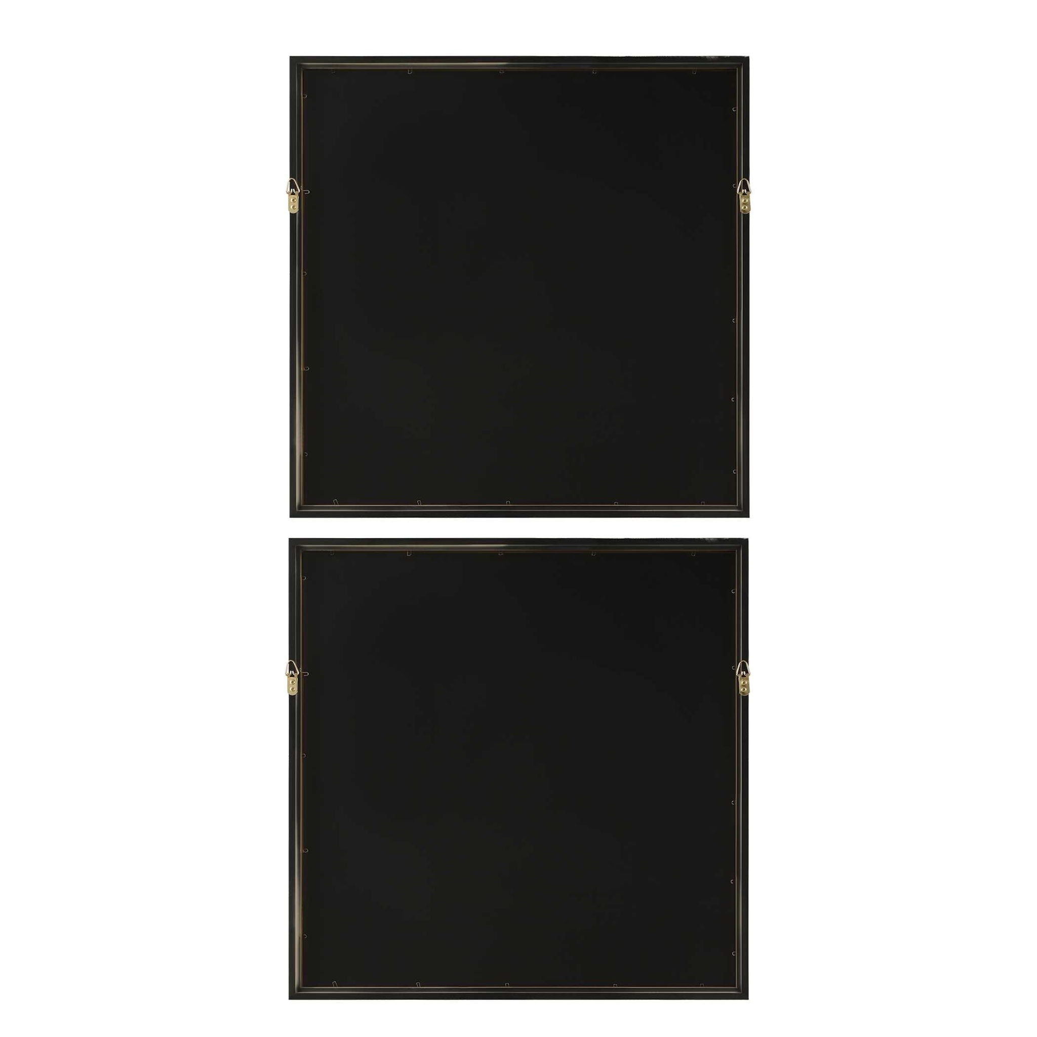 So Golden - Abstract Landscape Prints (Set of 2) - Black / Blue / Brass / Gold / Gray / Pink / White