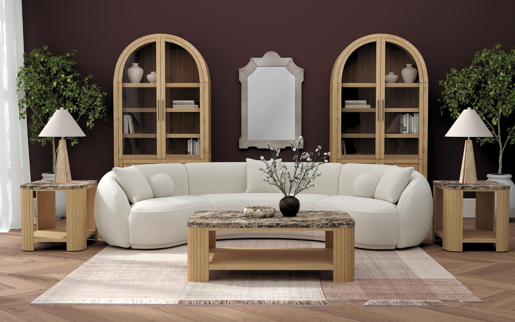 Fynn - Display Cabinet - Blonde Tan