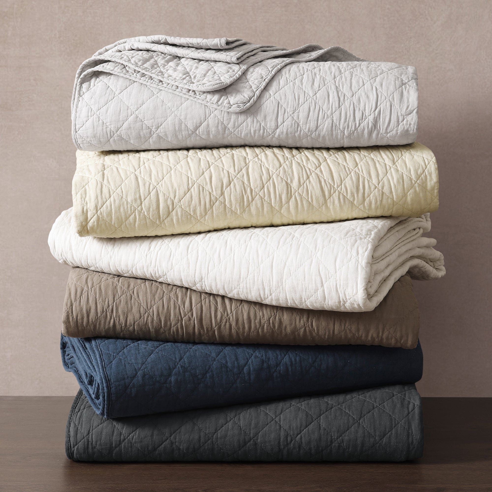 Cotton Comfort - King Quilt Set (Set of 3) - Mocha