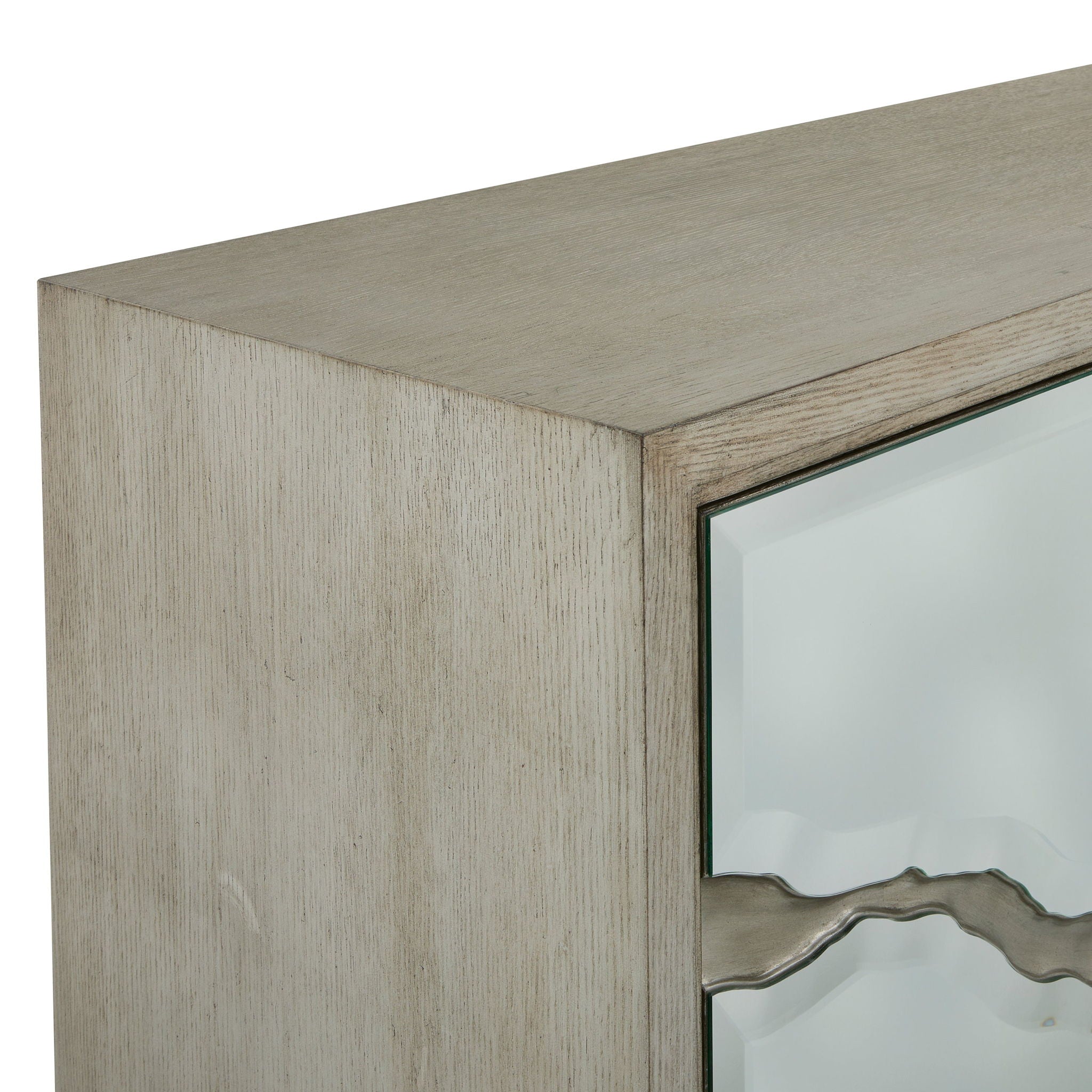 Ravine Six-Door Credenza, Silver