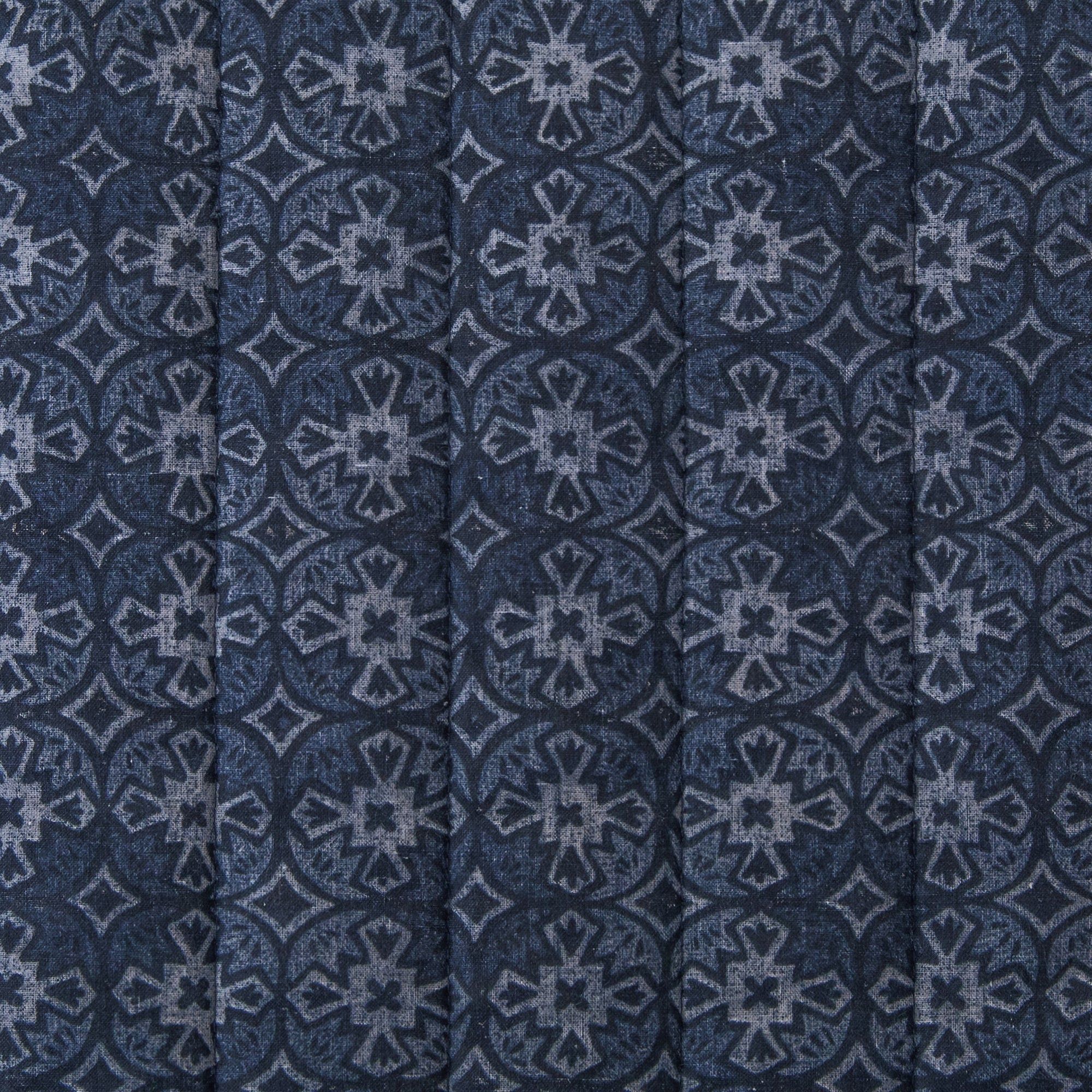 Indigo - King Reversible Quilt Set (Set of 3) - Blue