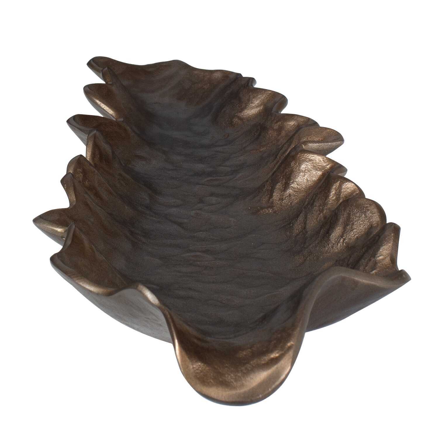 Frond - Indoor-Outdoor Leaf Tray - Bronze