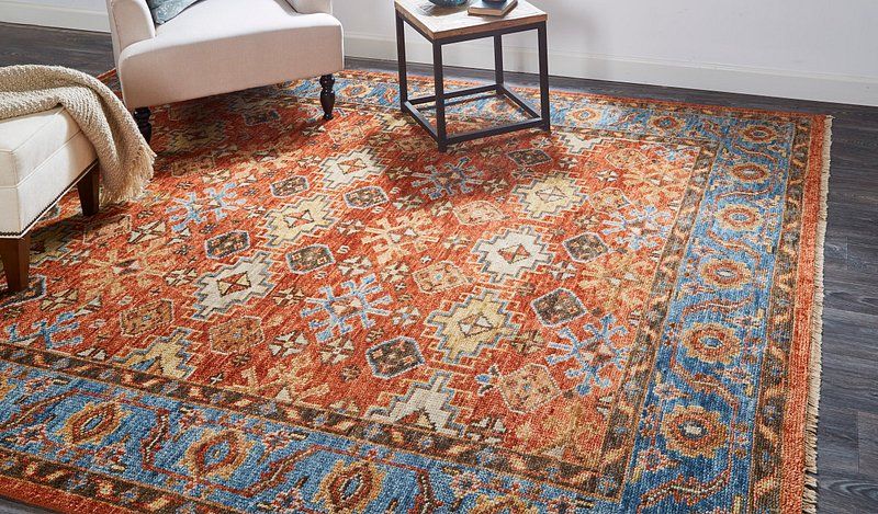 CARRINGTON Collection - 6505F Orange/Blue