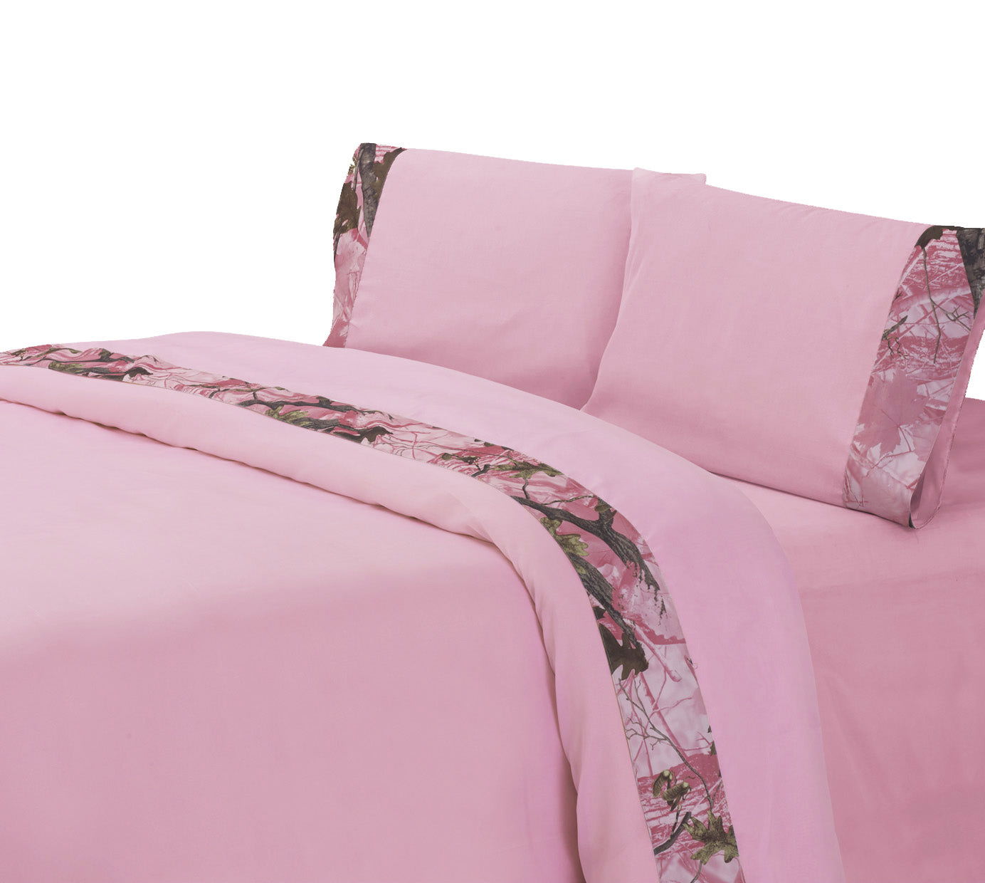 Camo - King Sheet Set - Pink