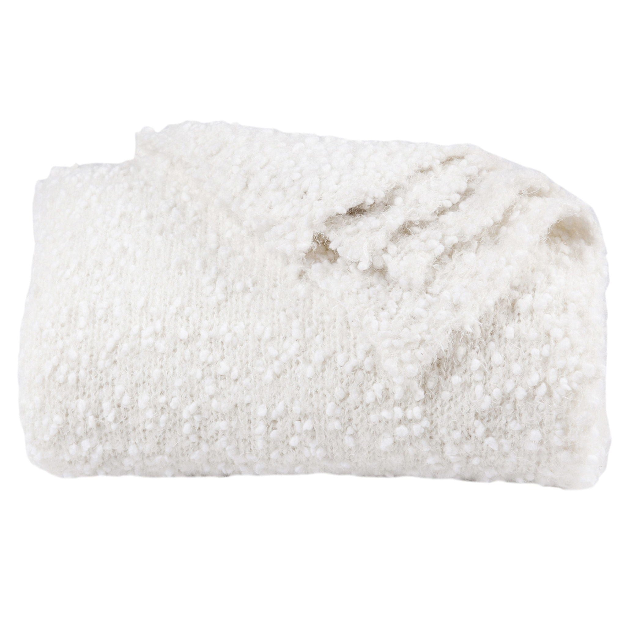 Pebble Creek - Super Soft Throw Blanket - White