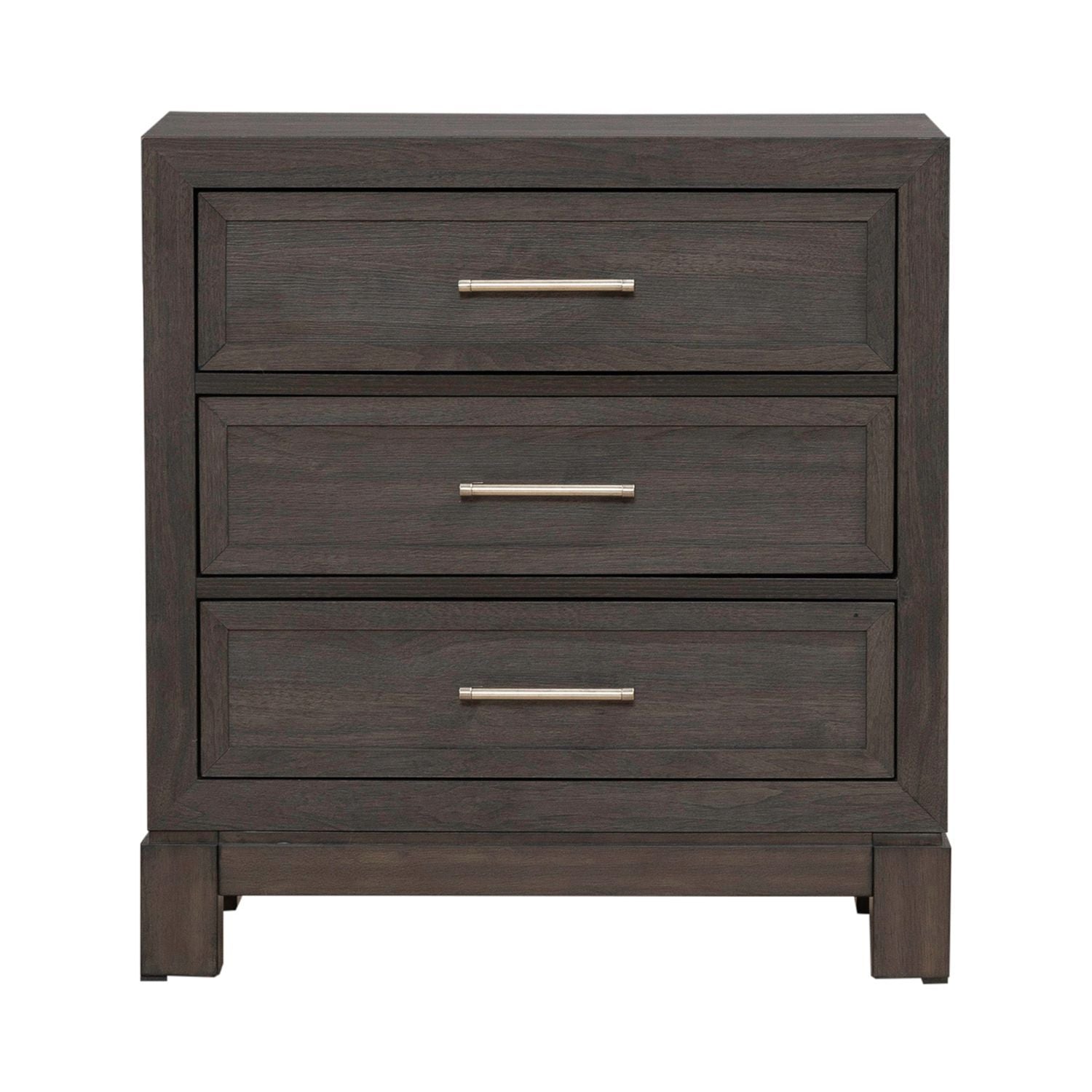 Modern Edge - Nightstand With Charging Station - Caffe