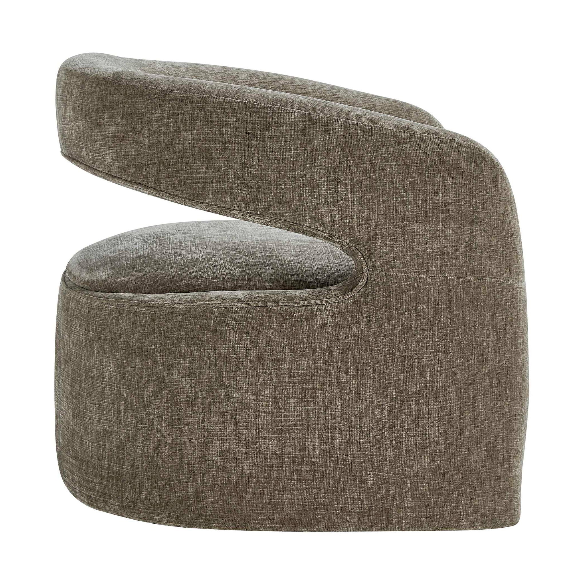 Breis - Swivel Barrel Chair - Gray