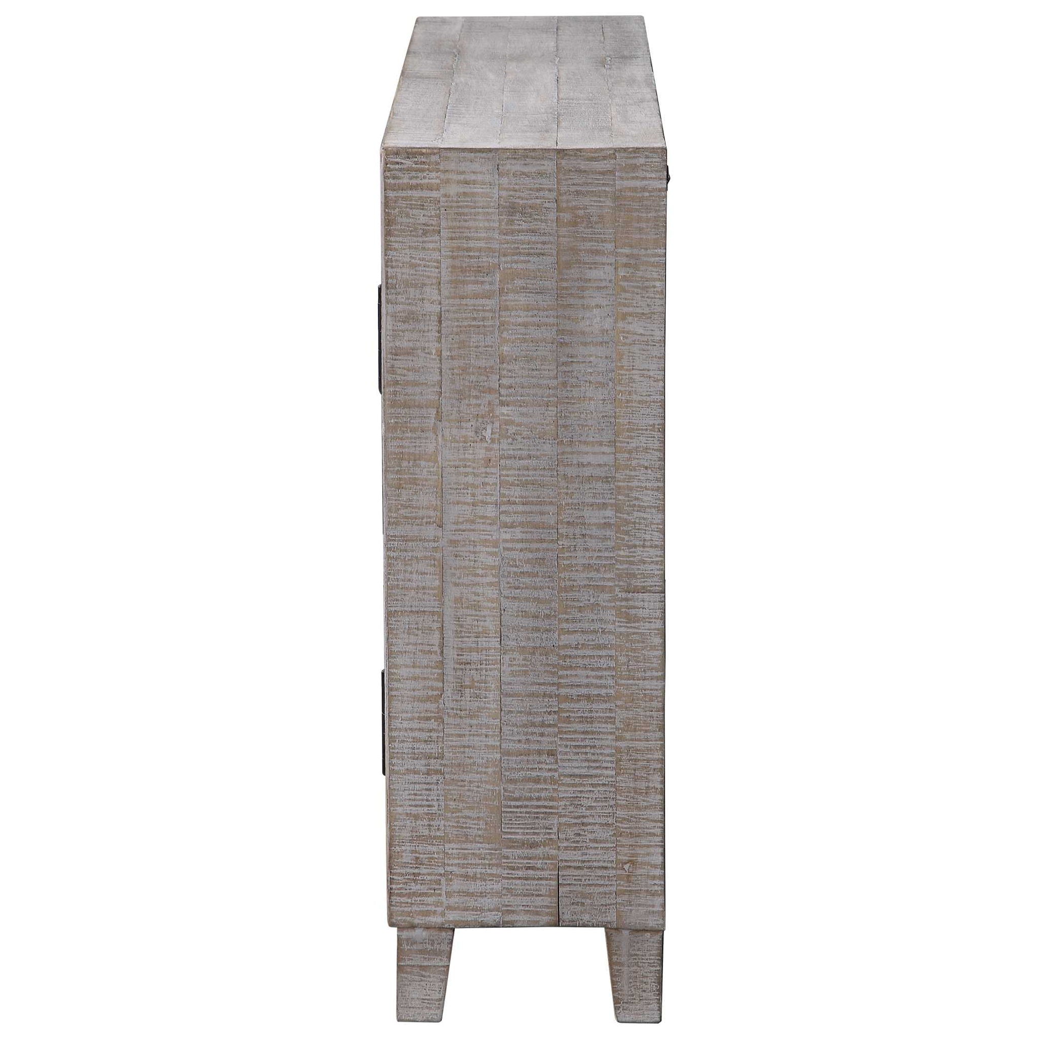 Adalind - Washed Accent Cabinet - White Washed