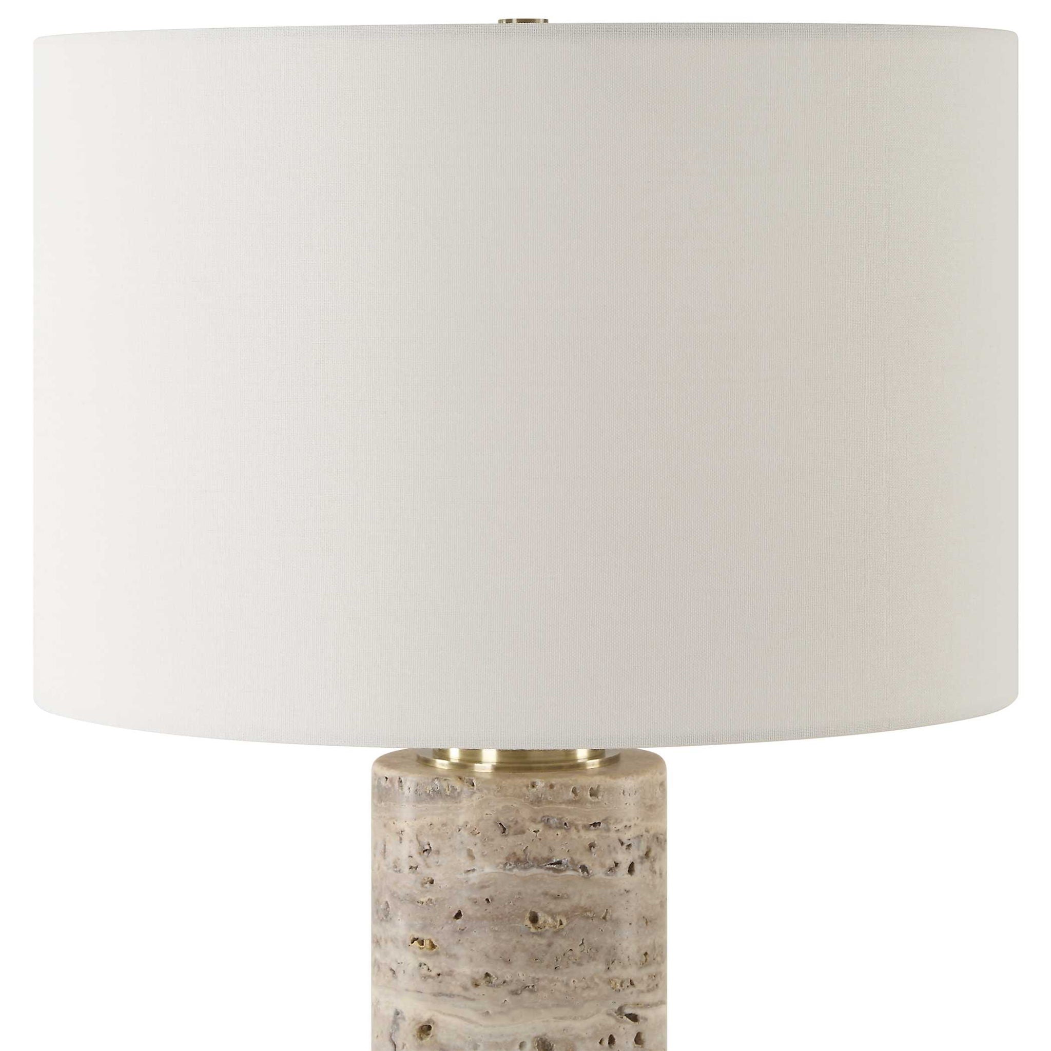 Cortado - Travertine Table Lamp