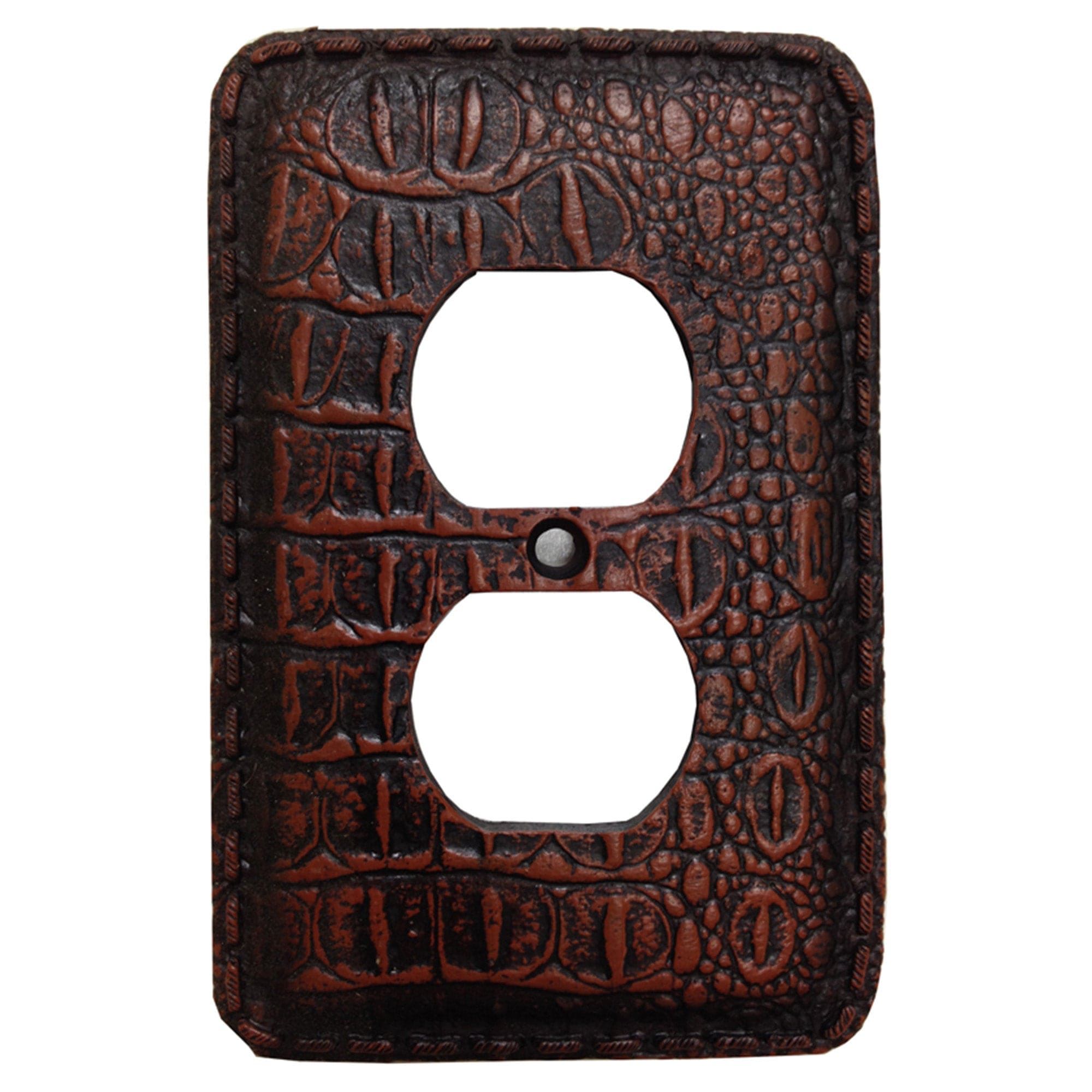 Resin Gator Switch Plate - 5" x 3.5" Resin Gator Single Outlet Cover Wall Plate 4 Per Carton - Multi