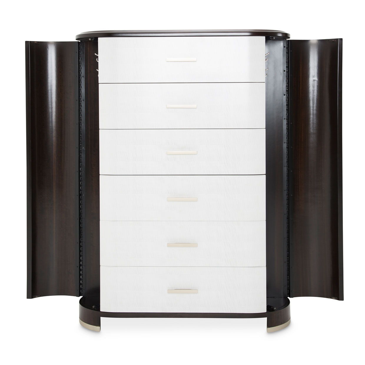 Paris Chic - 6-Drawer Chest - Espresso Brown