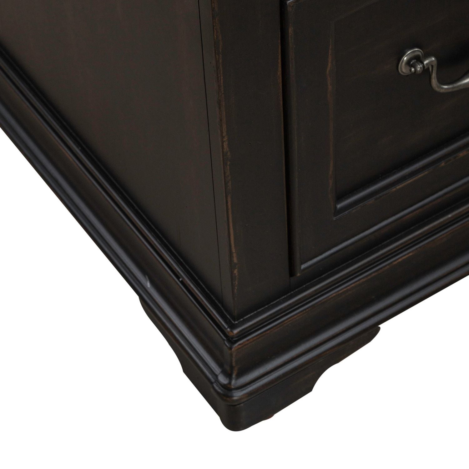 Meritage - Credenza & Hutch - Aged Charcoal