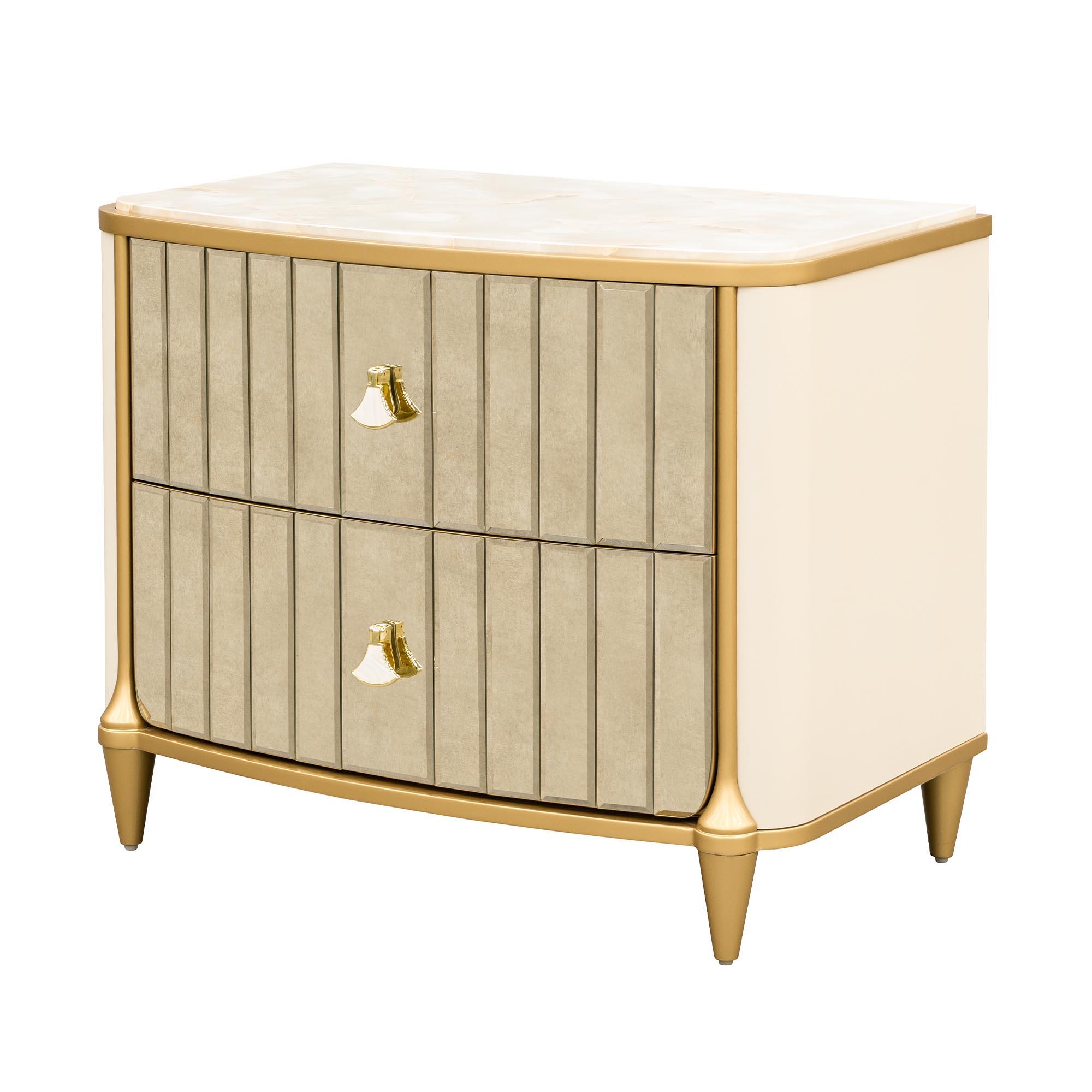 Scotts Square - Nightstand - Light Champagne