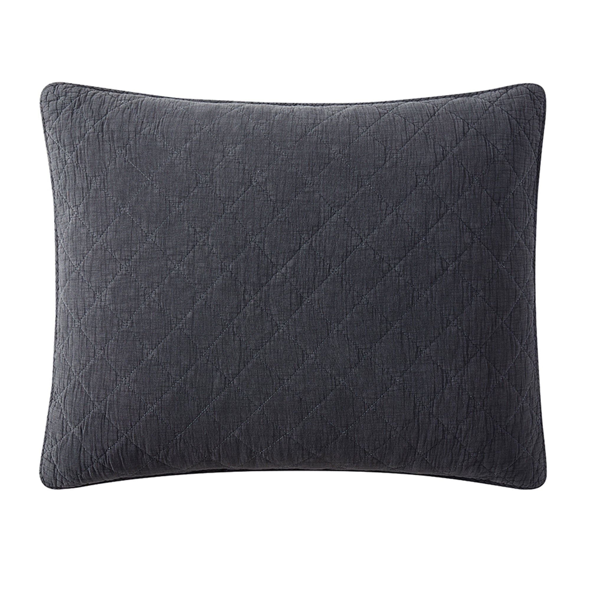 Cotton Gauze - Stonewashed Pillow Sham - Charcoal