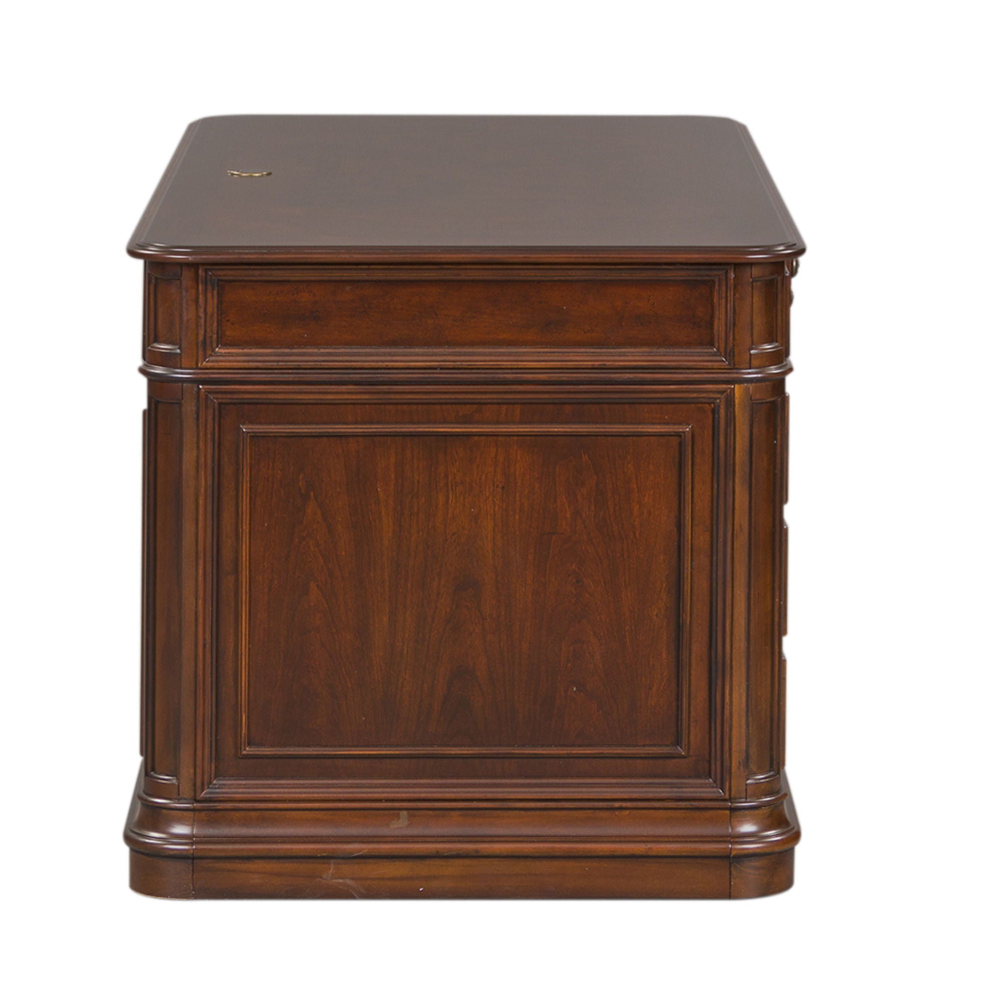 Brayton Manor - 5 Piece Home Office Jr Executive Set - Cognac