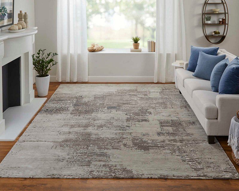 ZARAH Collection - 8917F Beige/Gray
