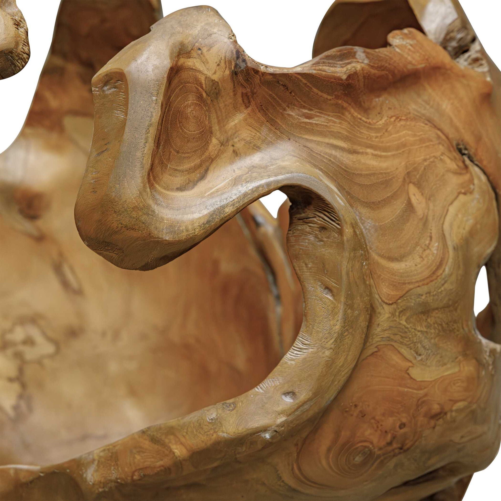 Arbor - Crest Indoor-Outdoor Teak Bowl - Woodtone