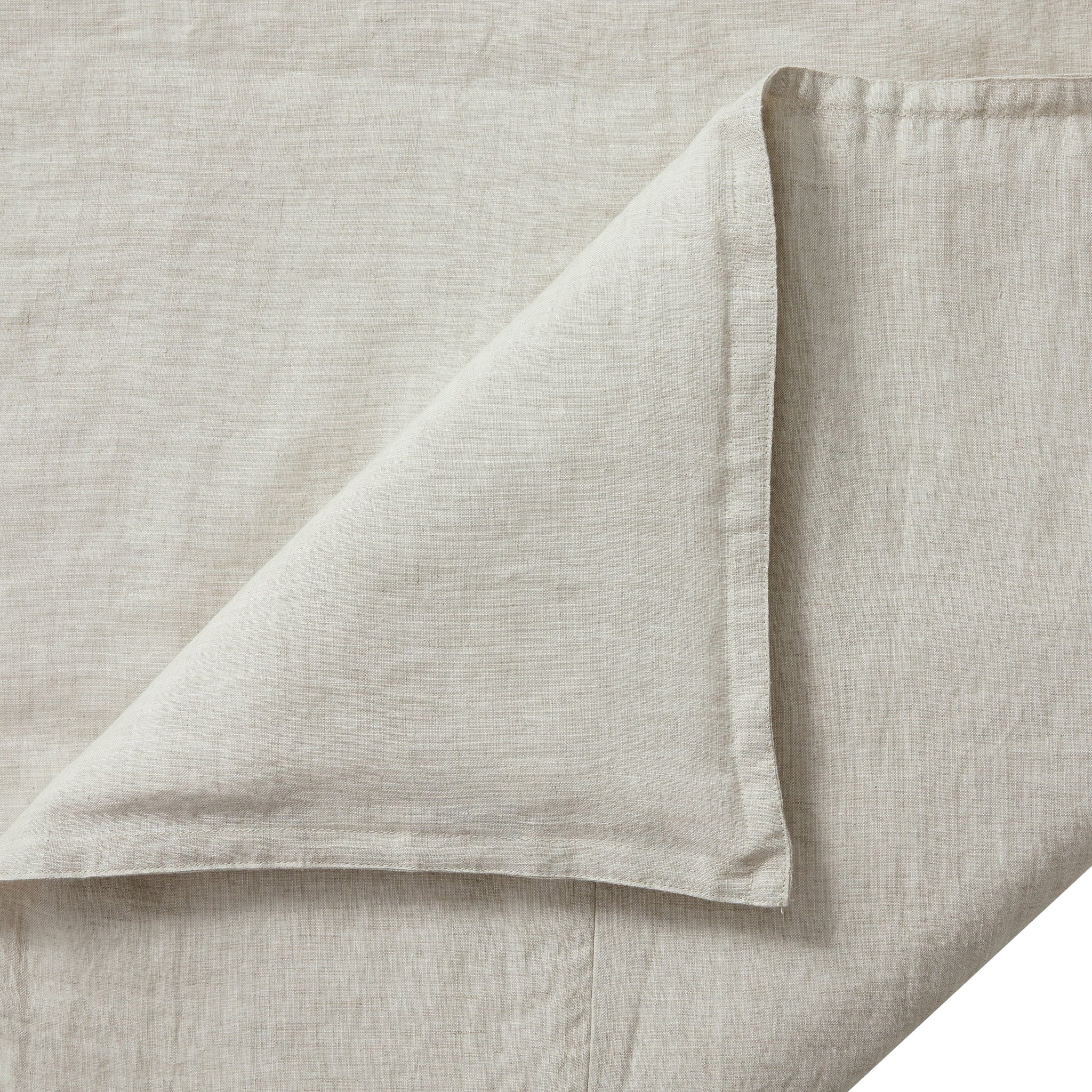 100% French Flax Linen - Queen Duvet Cover Set (Set of 3) - Natural