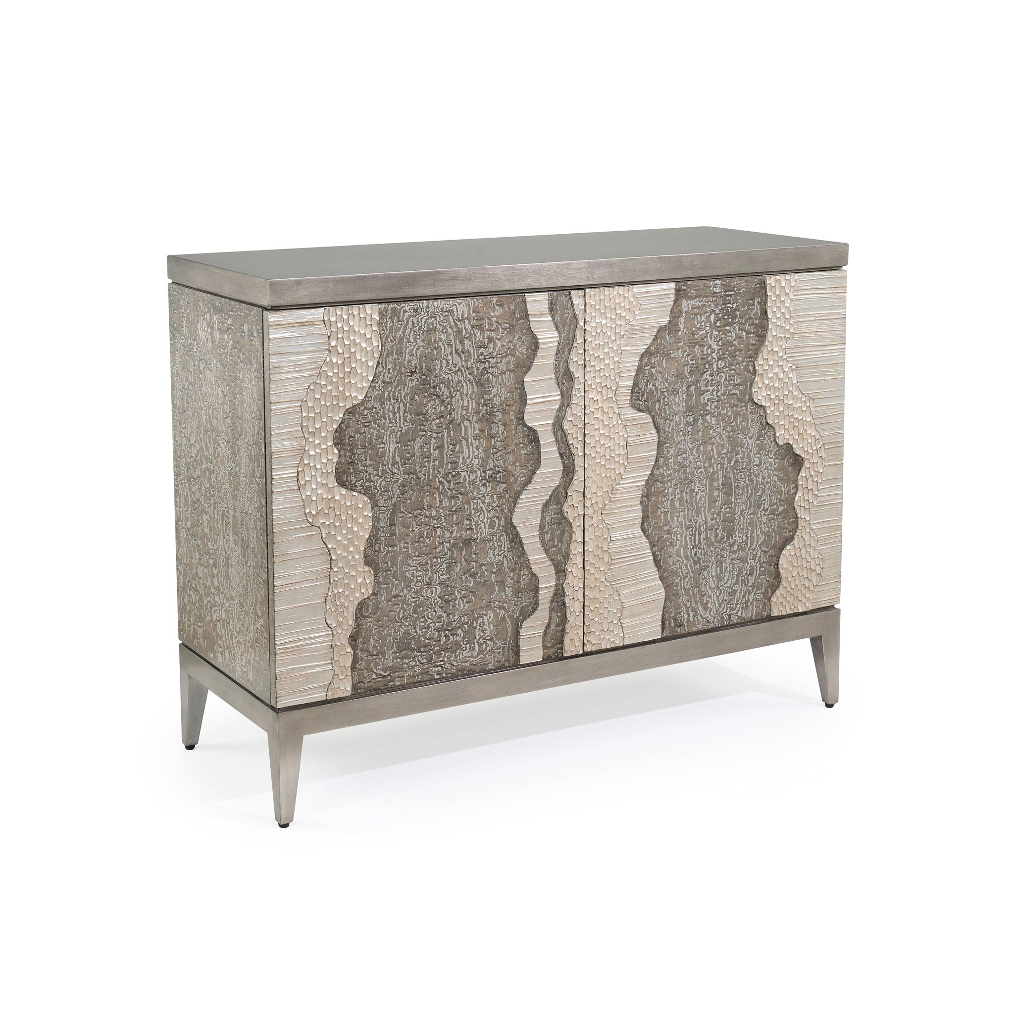 River's Edge Two-Door Chest, Silver