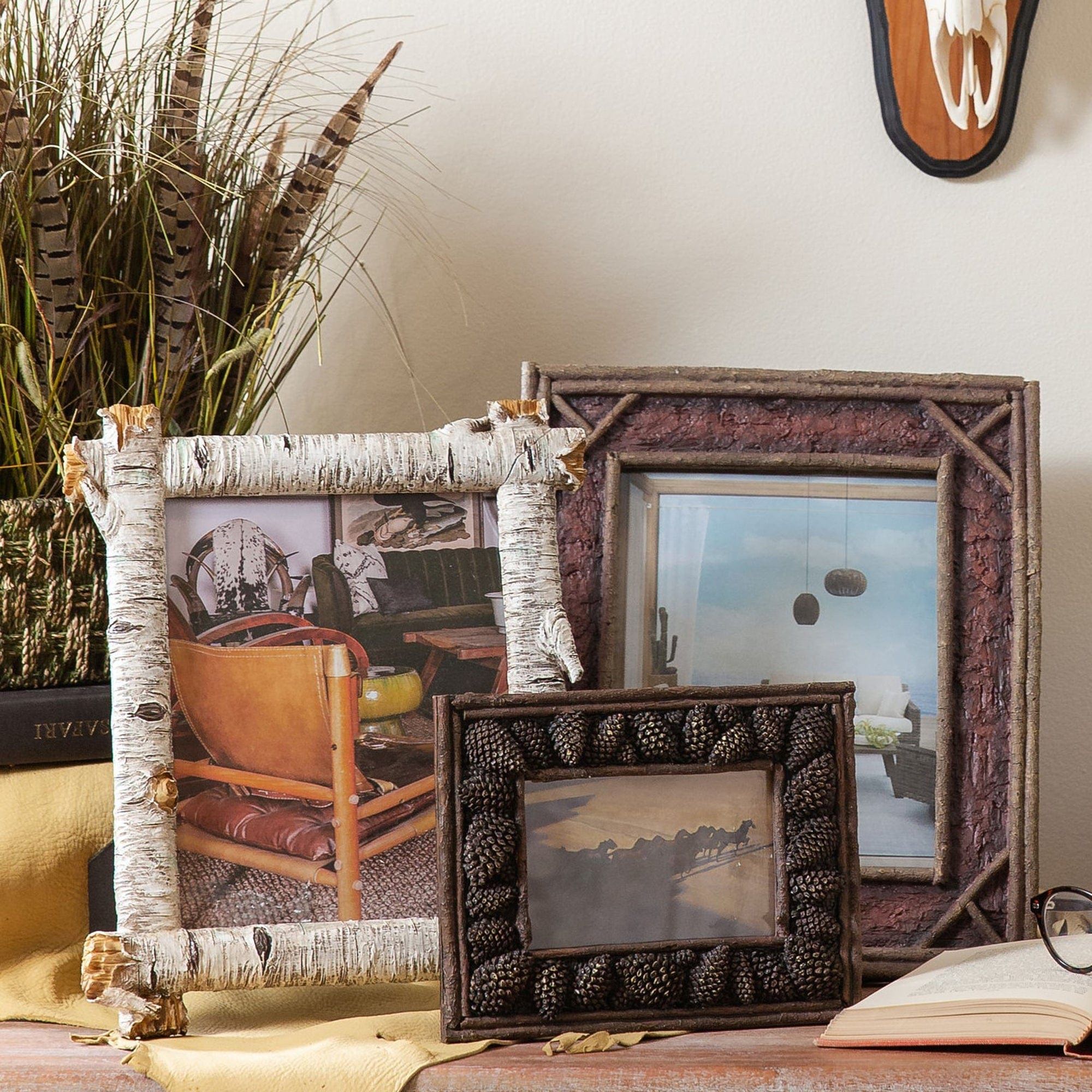 Birch Twig Frame, 2 Per Carton - Dark Brown