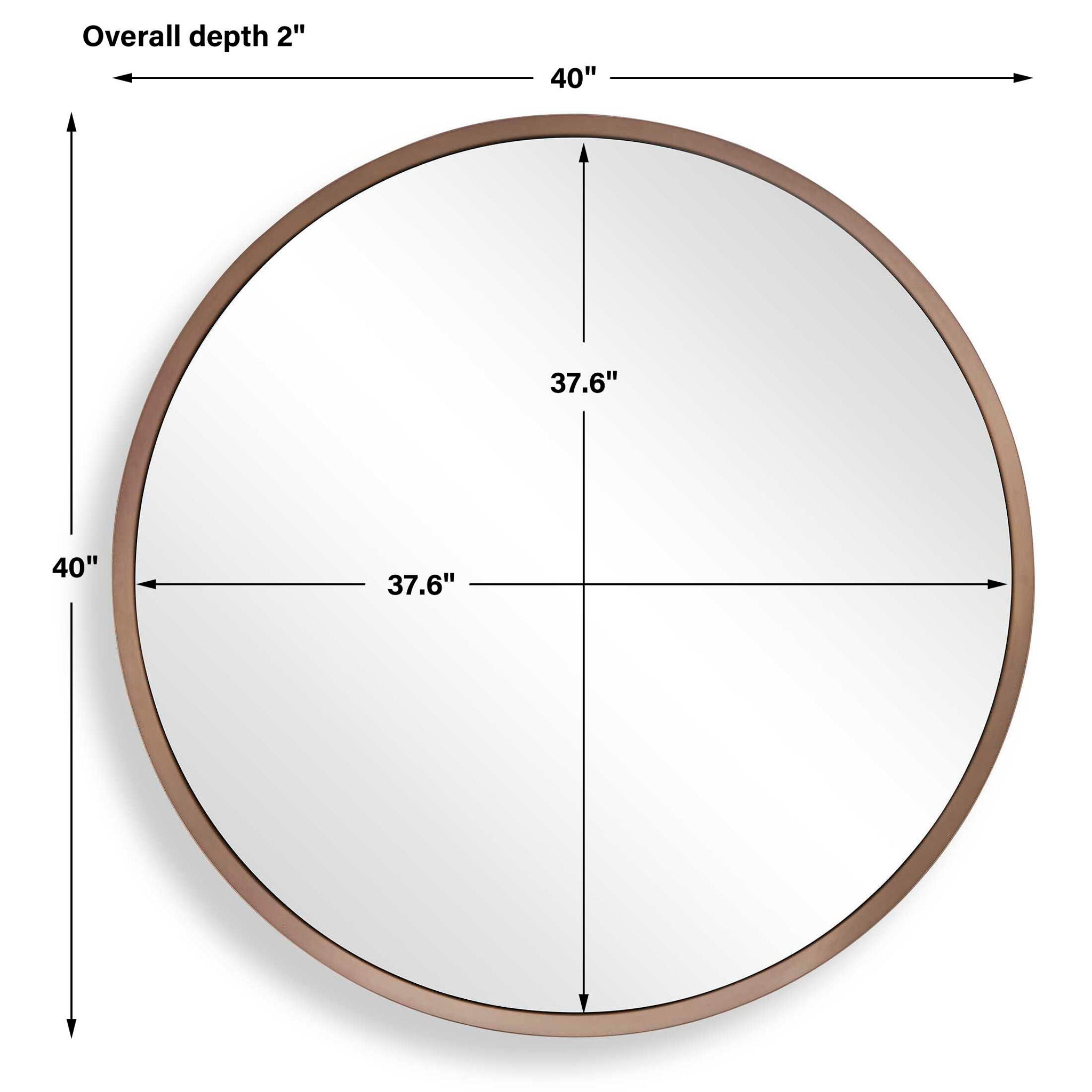 Torrado - Round Mirror - Bronze