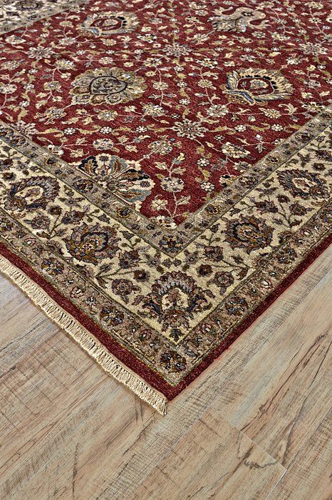 BANDU Collection - 6057F Pomegranate/Beige