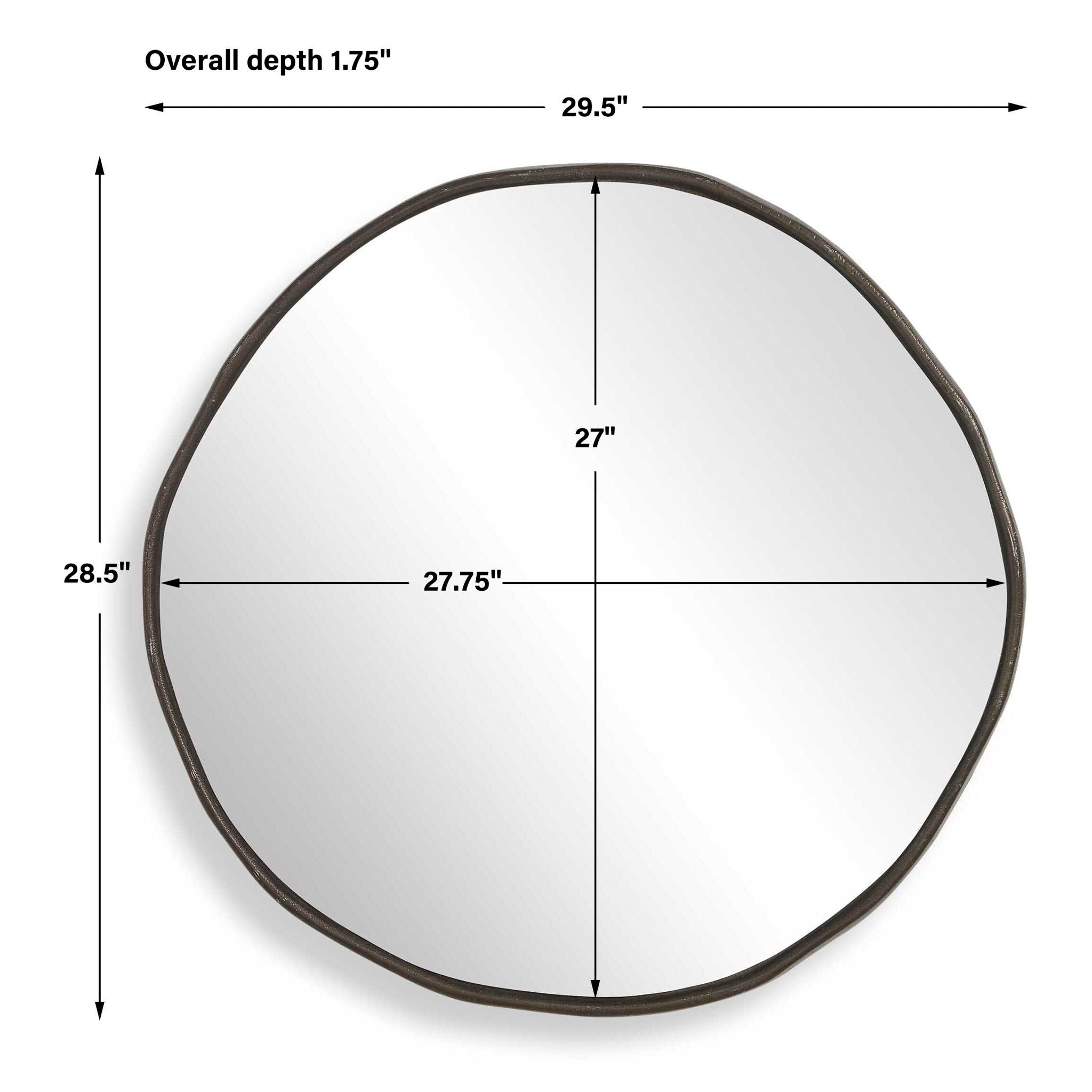 Lowen - Round Mirror - Bronze