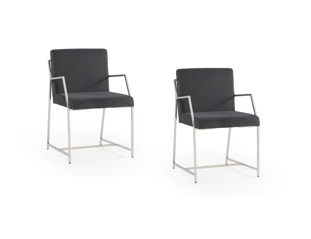 Polygon - Dining Chair (Set of 2) - Gray