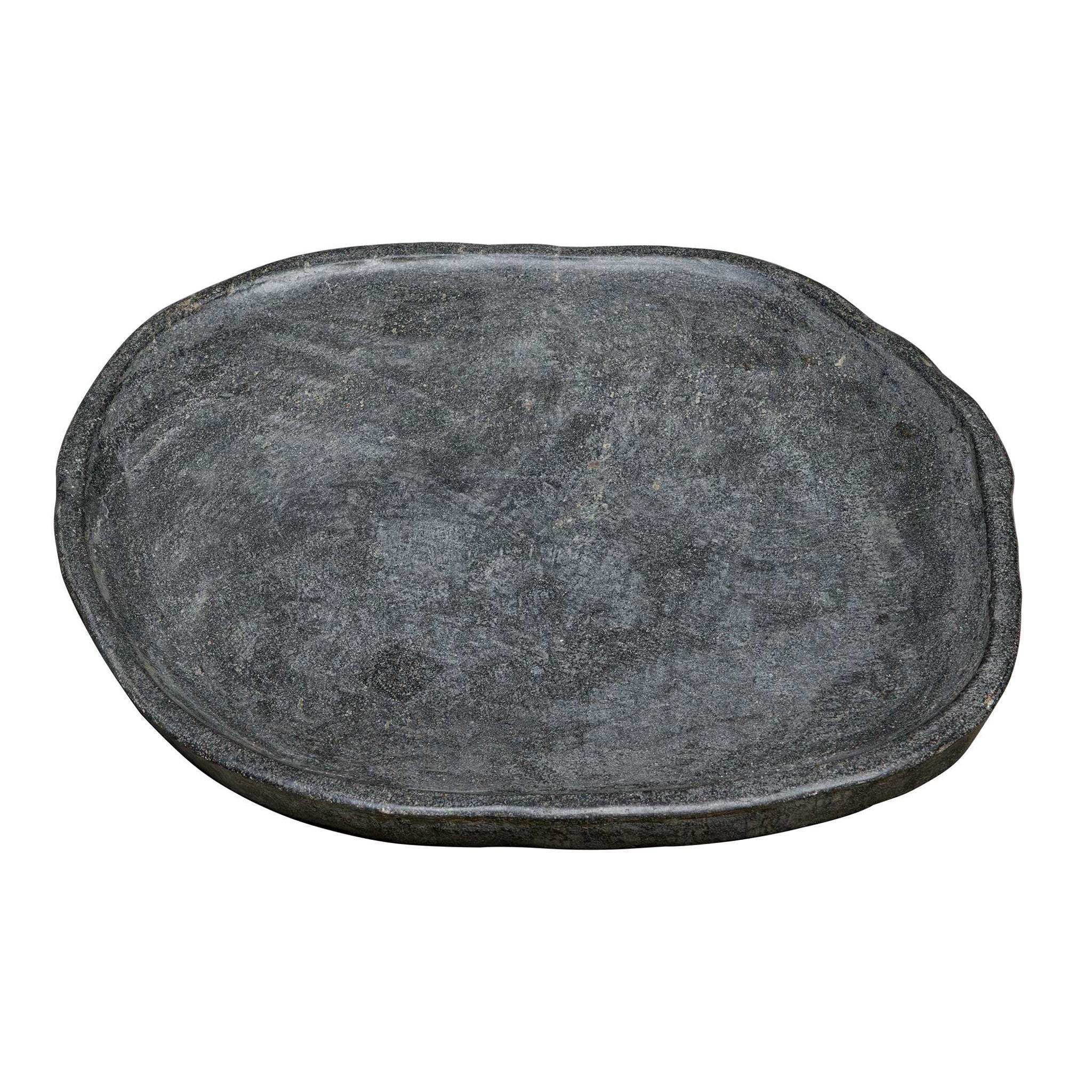 Stoneveil - Indoor-Outdoor Stone Tray - Gray