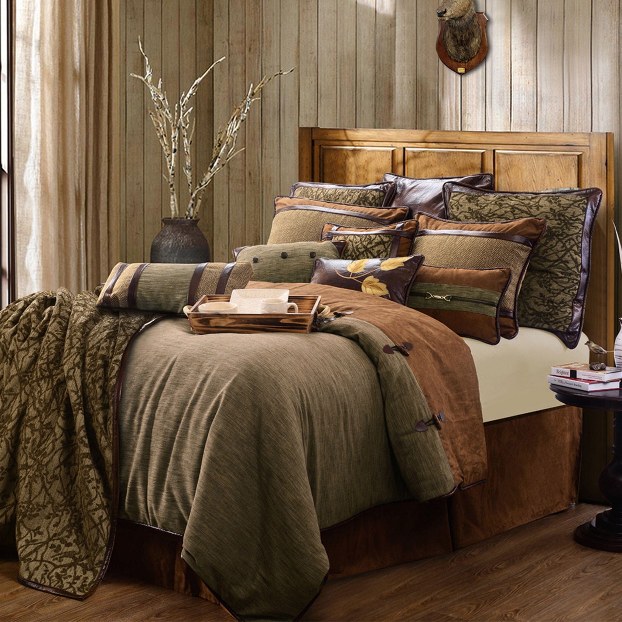 Highland Lodge - Twin Comforter Set (Set of 4) - Brown
