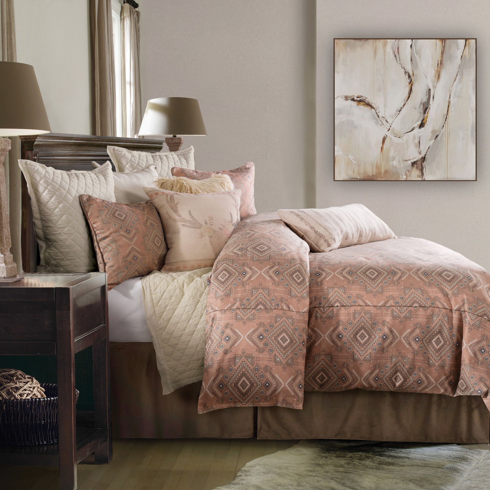 Sedona - Queen Comforter Set (Set of 3) - Pale Sienna