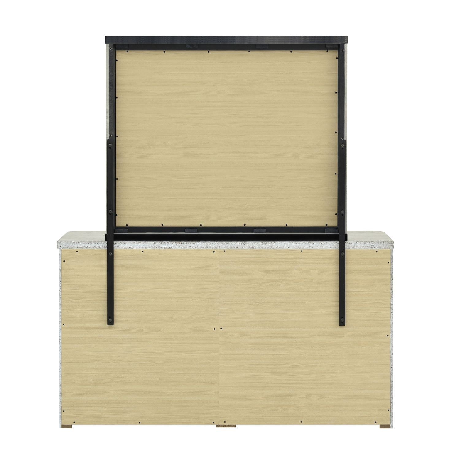 Modern Play - Dresser & Mirror - Natural White