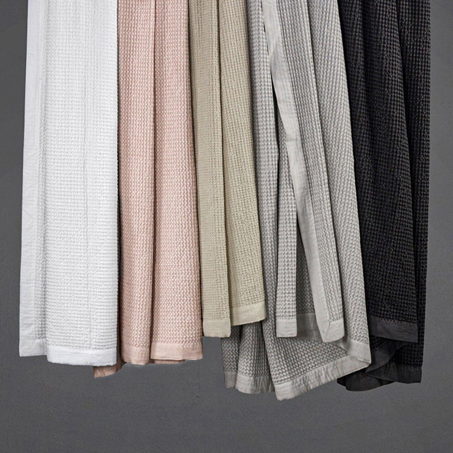 Stonewashed Cotton Waffle Weave - Full/Queen Coverlet - Gray