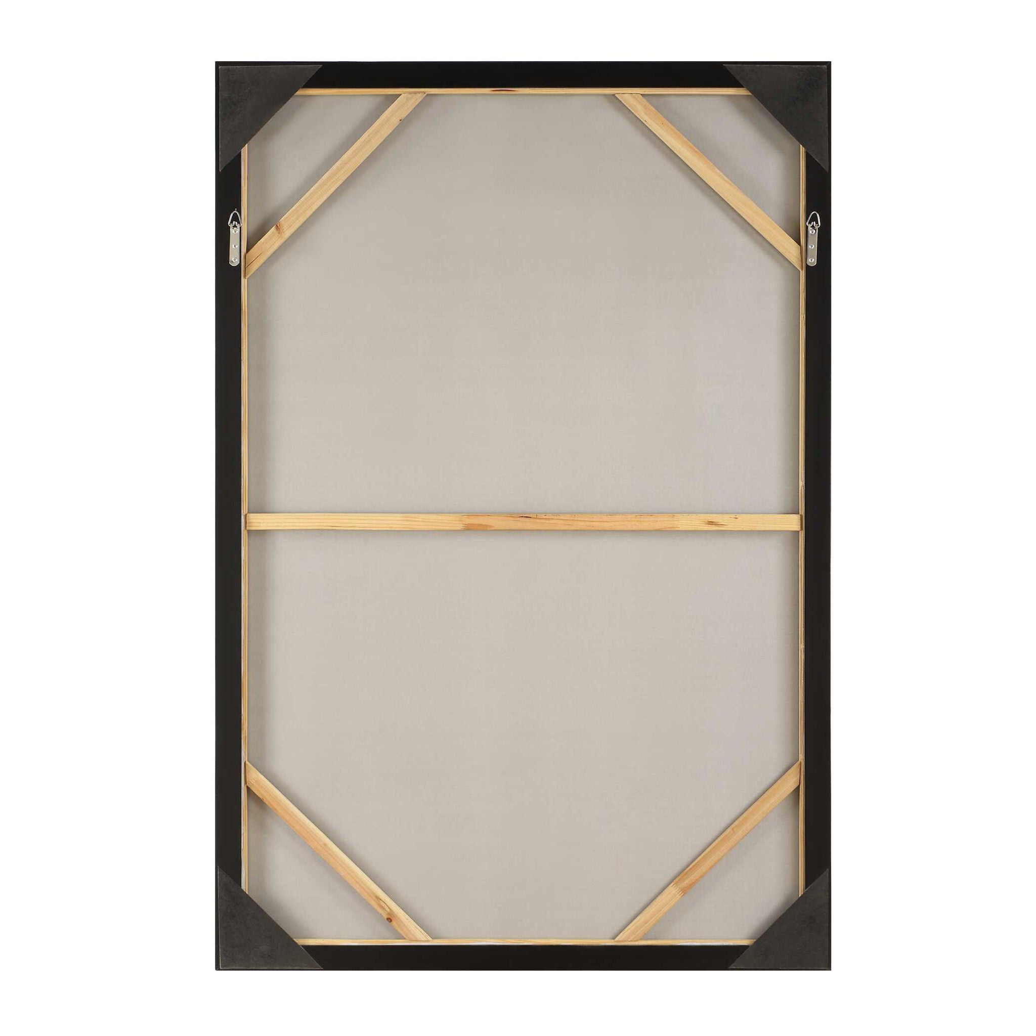 Blueprint - Hand Painted Modern Art - Black / Blue / Gold / Gray / Orange / White