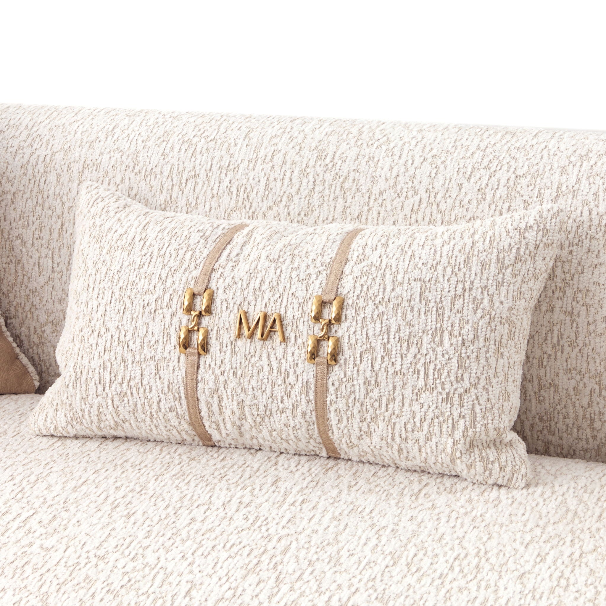 Savannah Breeze - Loveseat - Cashmere / Gold