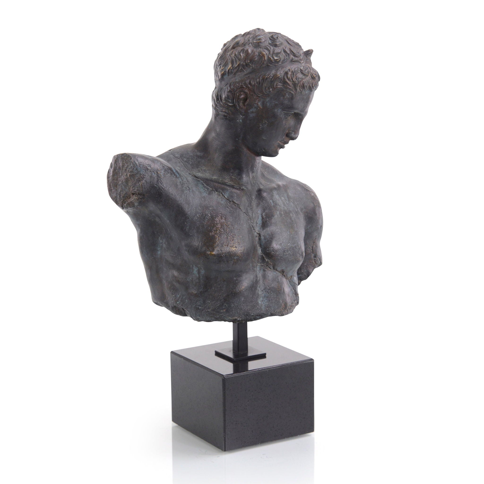 Greek Bust in Verde-Black
